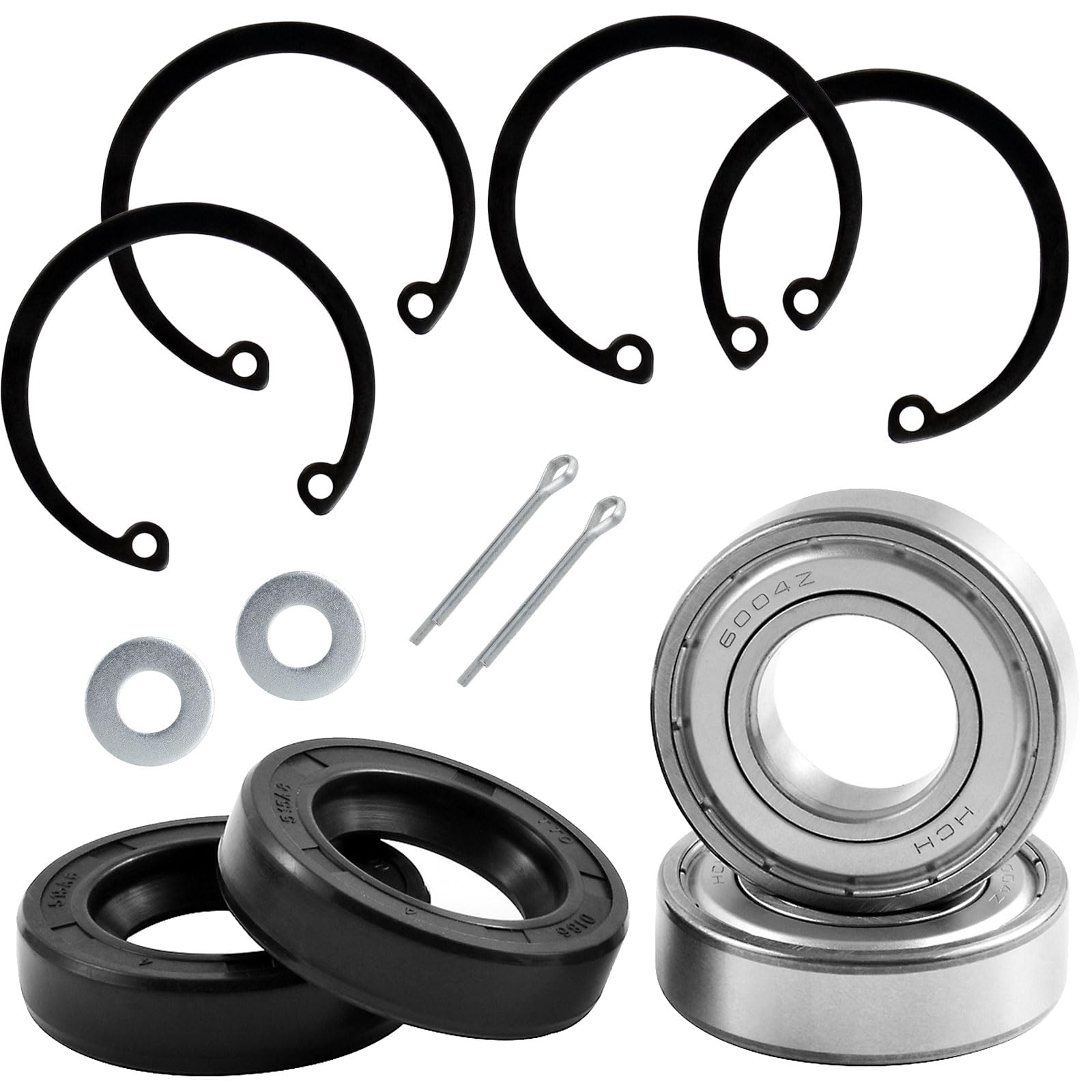 Roykaw Kit de roulement d'essieu arrière et joint d'étanchéité pour chariot de golf électrique EZGO TXT/RXV/Medalist/Marathon, remplace OEM # 611931, 70181G01, 15112G1, 15114G1, 620343, 620343