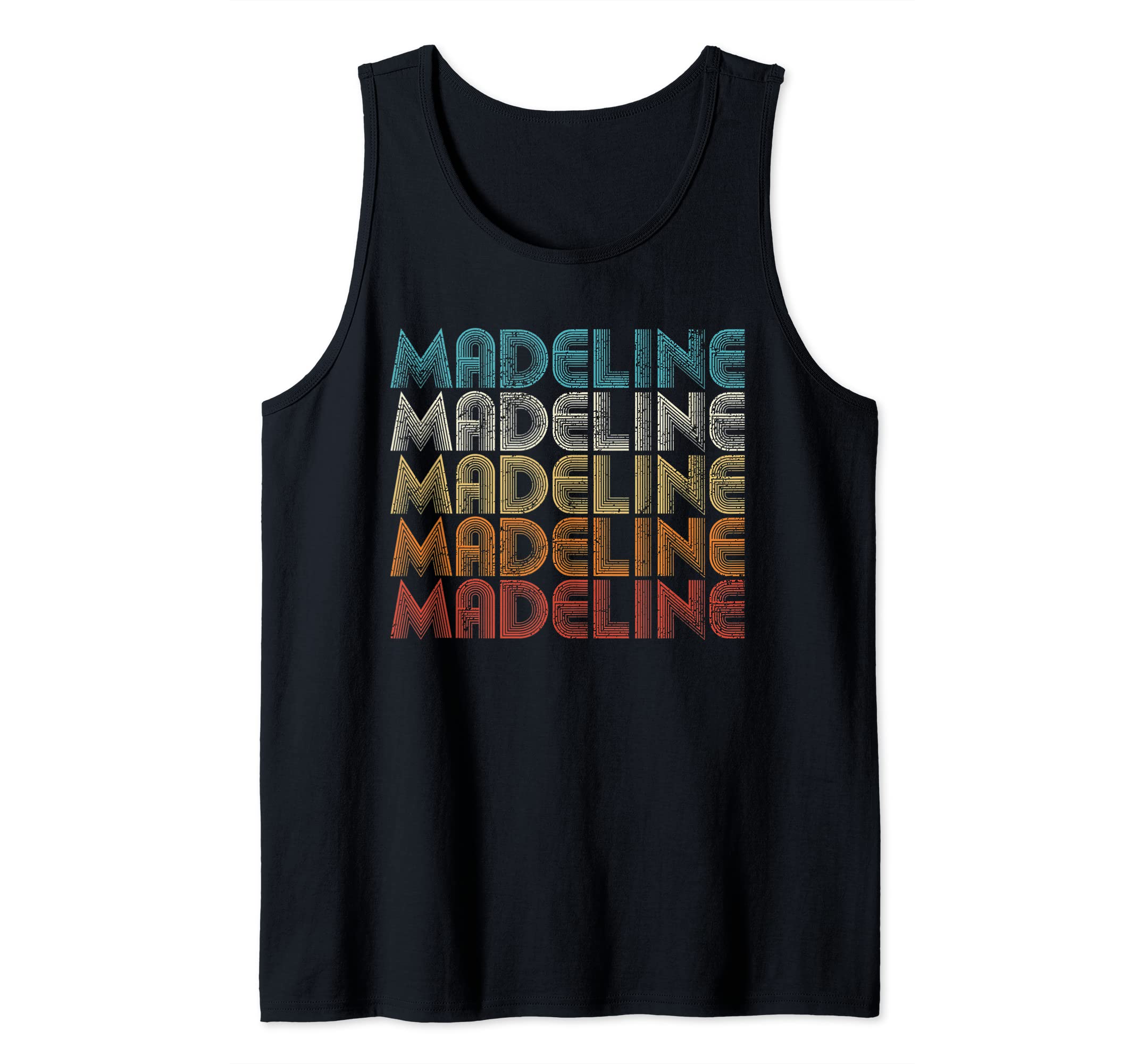 Madeline First Given Name Pride Retro Personalized Tank Top
