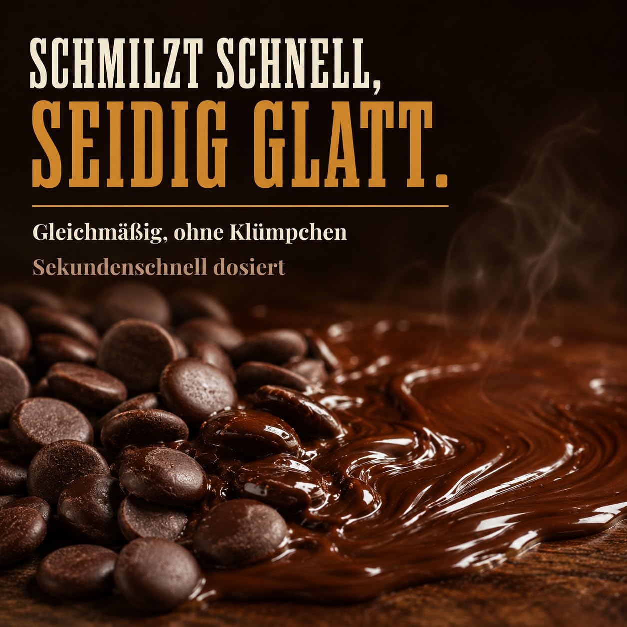GiDeli Dunkle Schokoladenkuvertüre 70% Drops 5kg im Eimer - Professionelle Zartbitterschokolade zum Temperieren - Kakao aus Ghana - Fließfähigkeit 45 - Ideal für Torten, Pralinen & Ganache