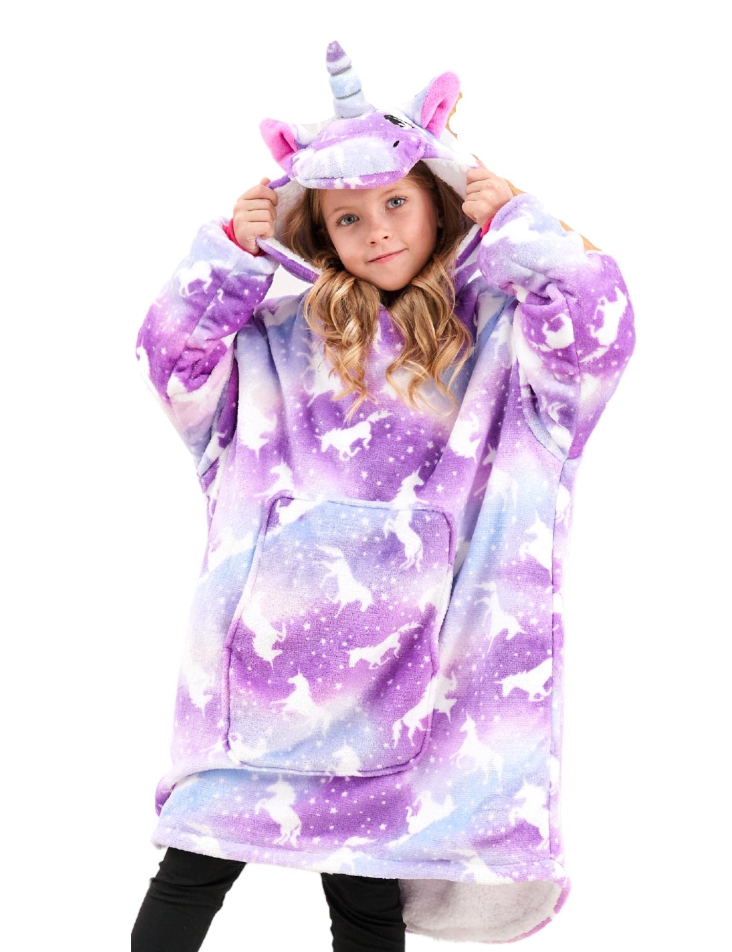 Oversized Hoodie Unicorn Hoodie Toddler Kids Rainbow Unicorn