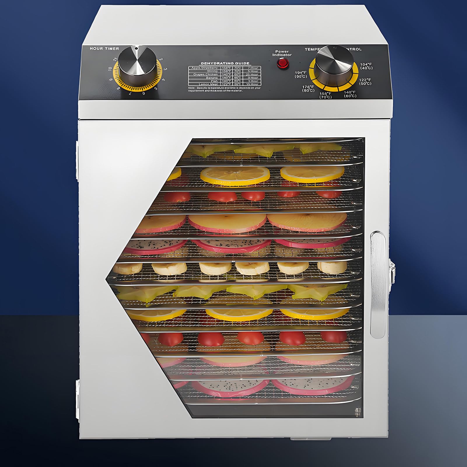 Electric Food Dehydrator,Stainless Steel Commercial Meat Dryer 12tiers