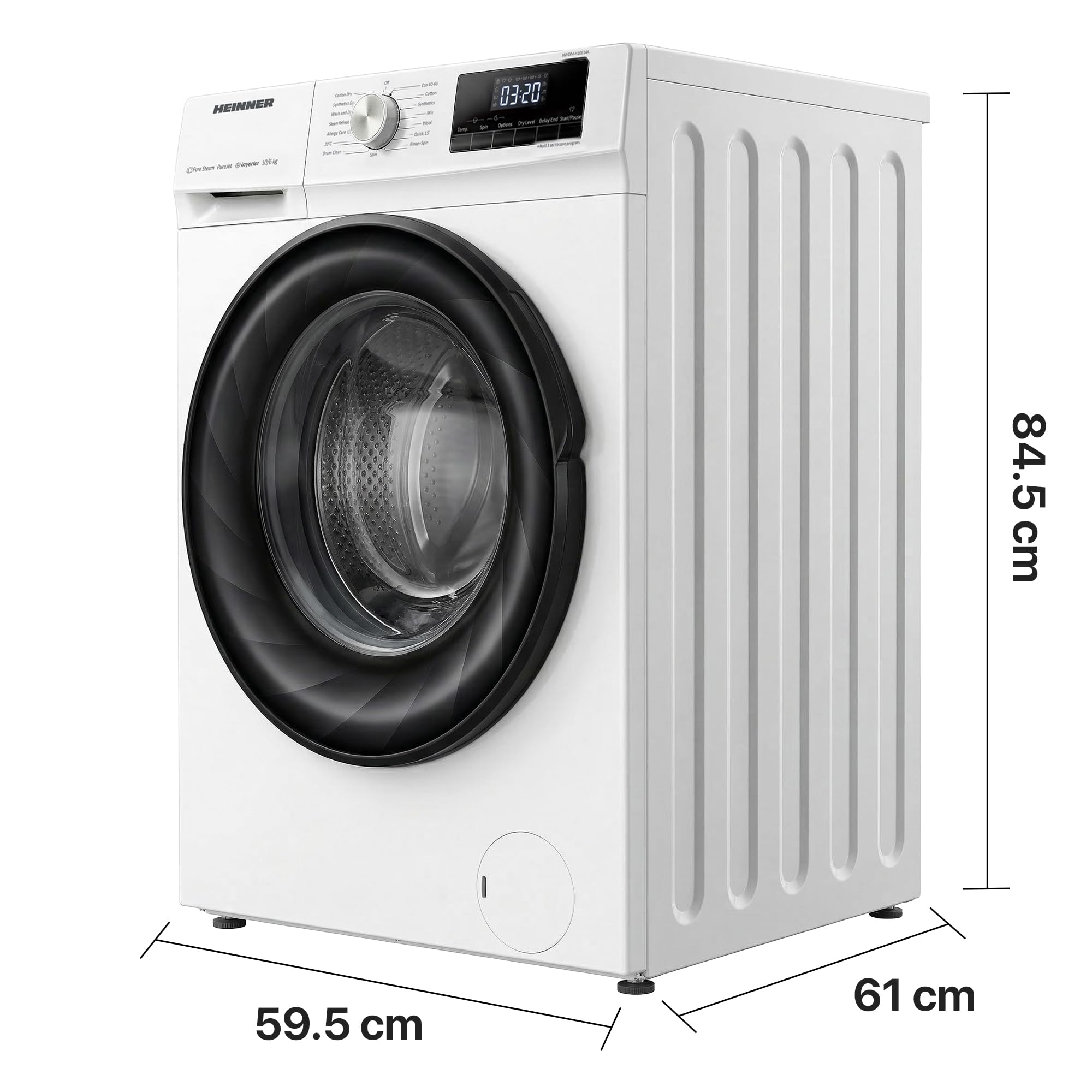 Waschtrockner 10/6 kg Frontlader 1400 U/min Inverter Motor Energieklasse A LED Touch Display