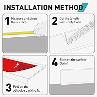 Vista 17 de Baseboard Trim, 4 Inch(W) x 20 Feet(L) Peel and Stick Flexible Baseboard Molding Trim, Self Adhesive Vinyl Baseboard Cove Base, Base Boards for Black