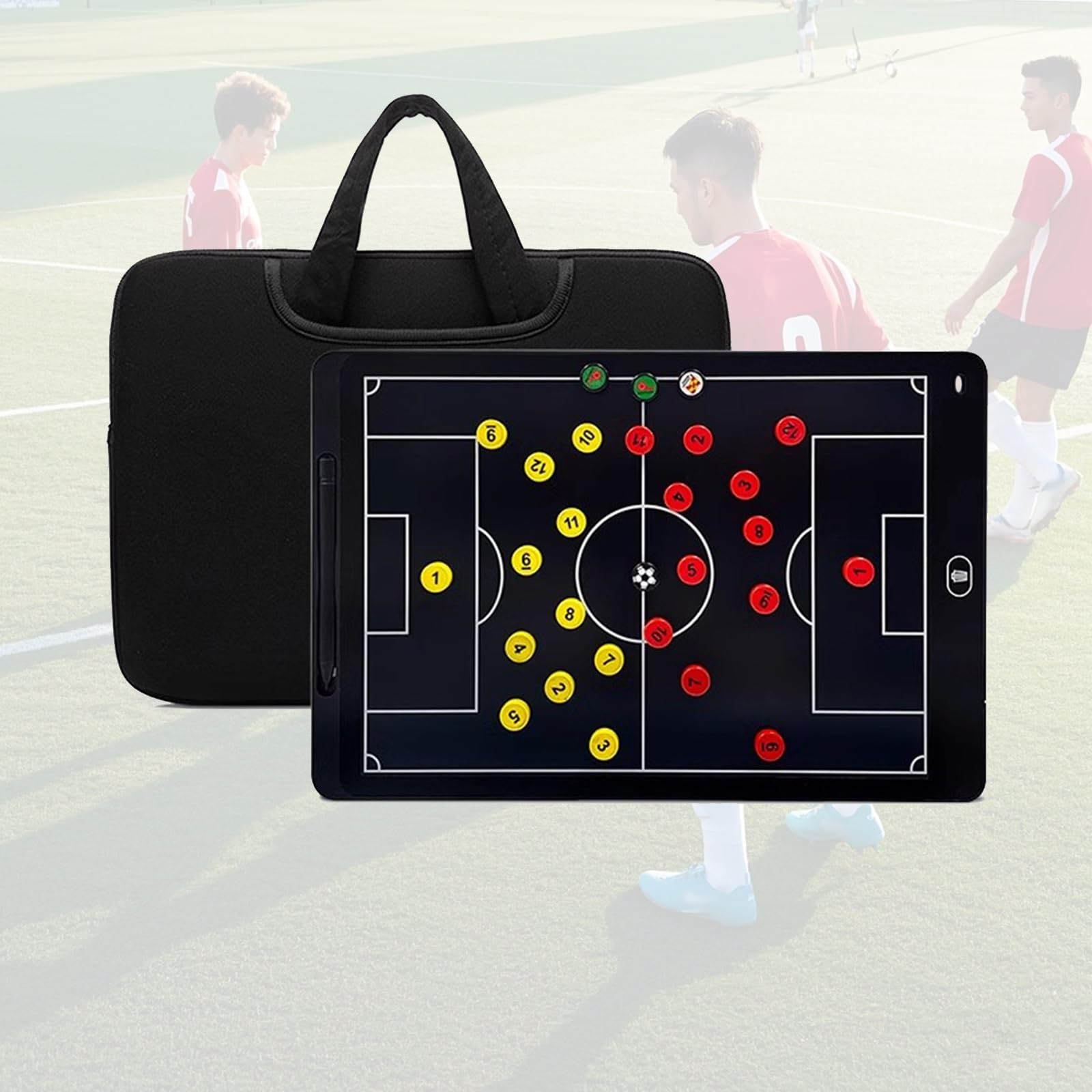 Pizarra Táctica de Fútbol LCD, Pizarra Magnética de Entrenamiento de Fútbol