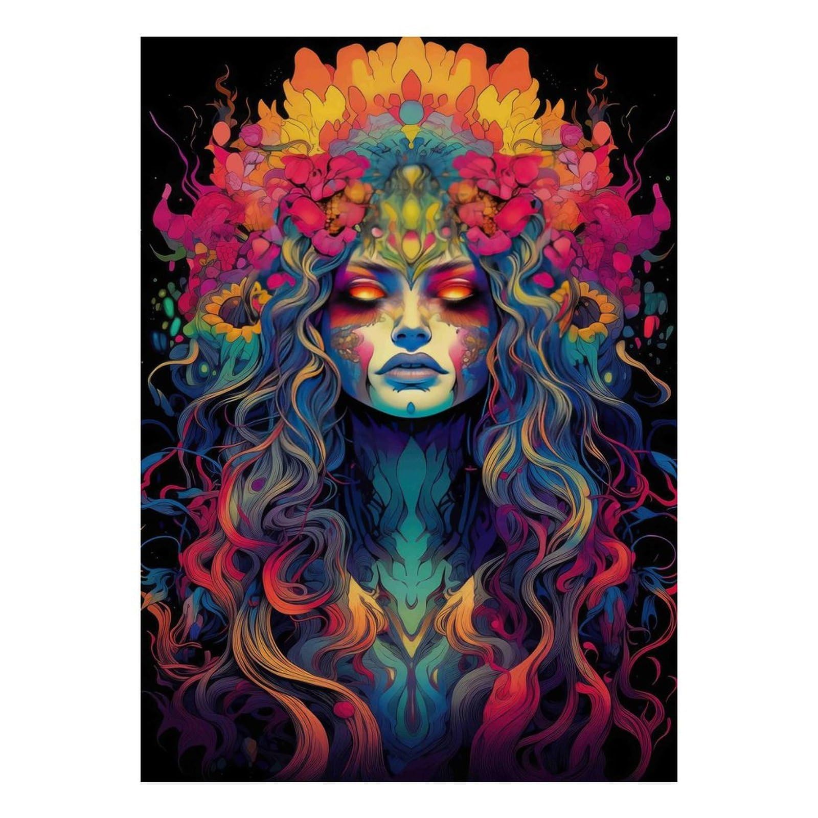 1000 Piece Mini Jigsaw Puzzle for Adults Portrait Flower Abstract Gift Idea — image 1