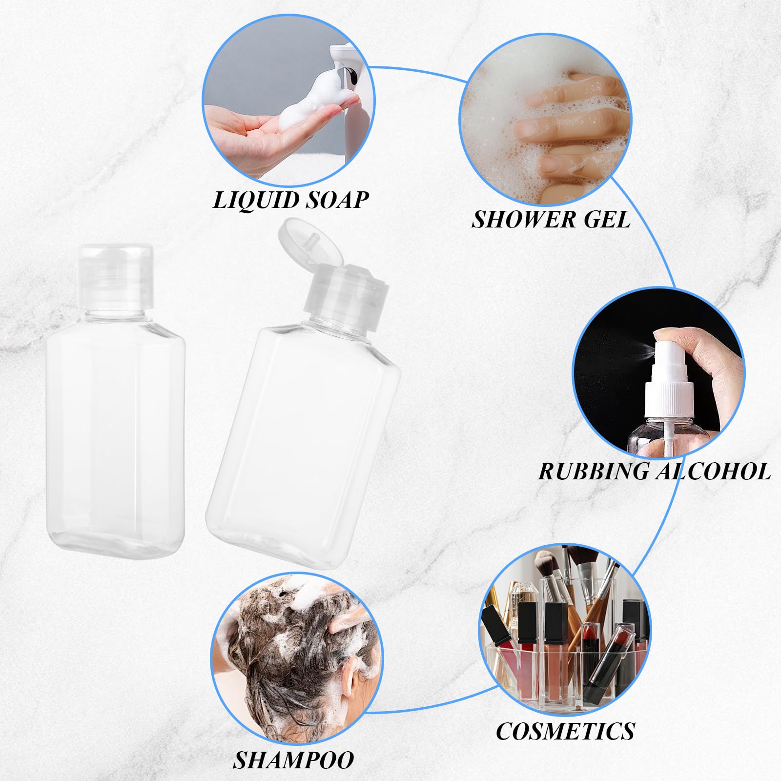 UMETASS - Botellas Exprimidas De 10 Onzas Con Tapa Abatible, Botellas