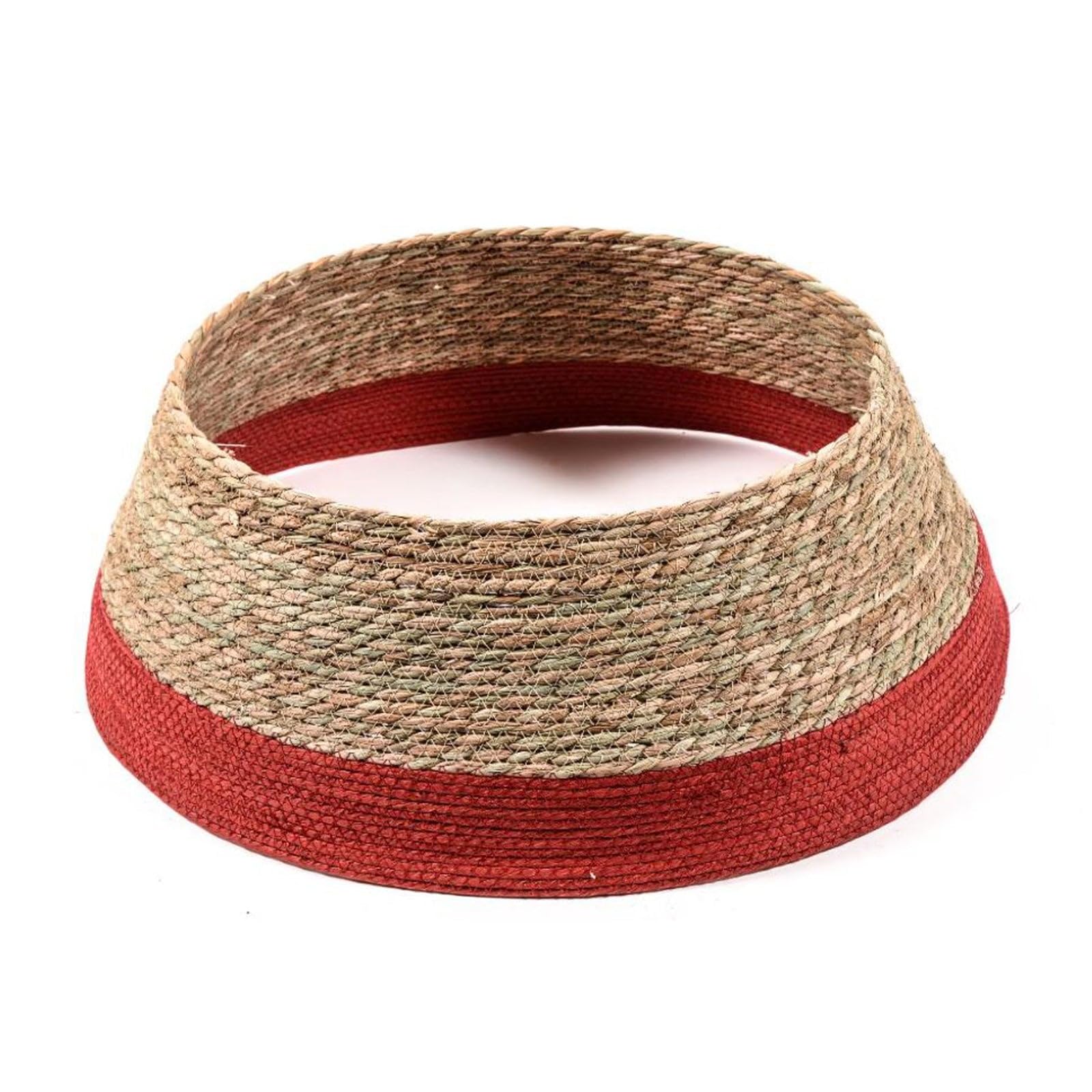 Copri Base Per Albero Di Natale In Coda - Decorato Rosso - Diametro 55cm - Foto 5