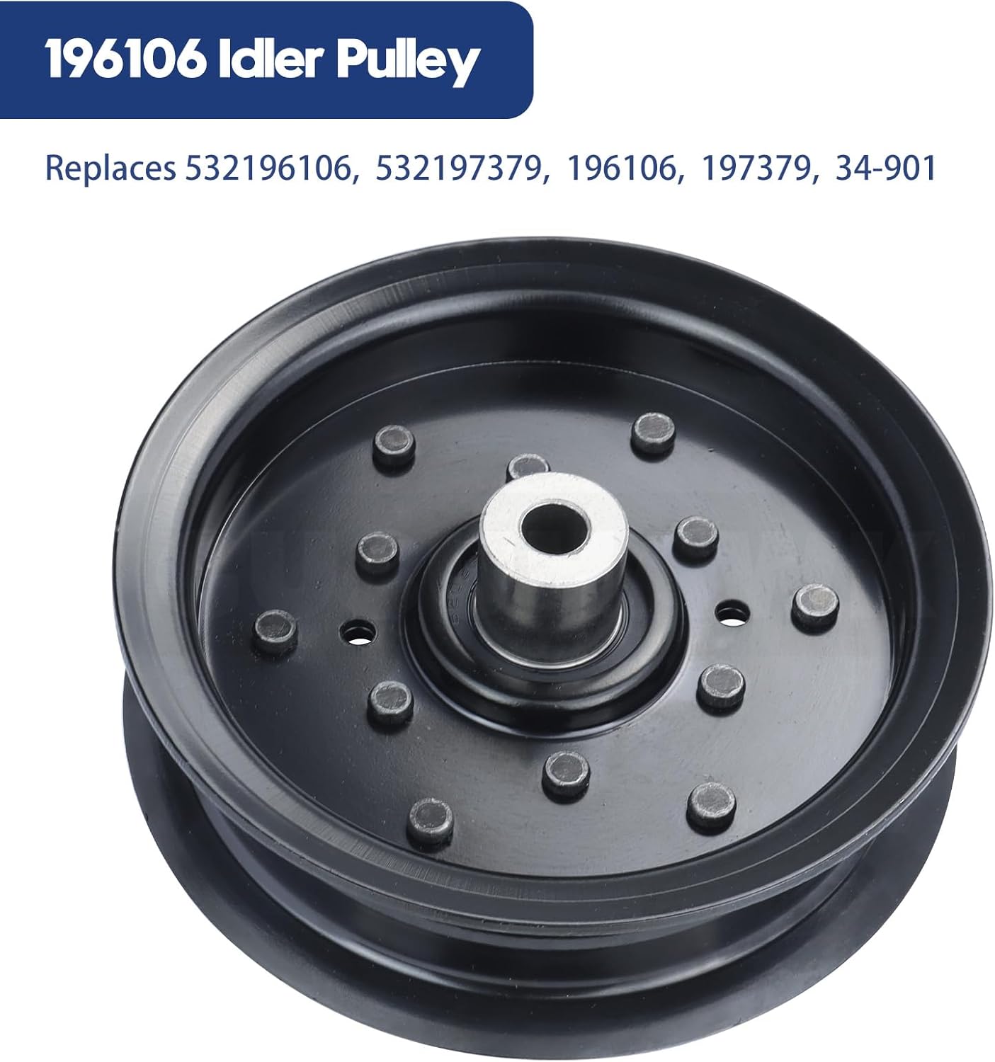 532196106 Husqvarna Idler Pulley with 532196104 Idler Pulley 532177968 Idler Pulley Replace Husqvarna 532196106 532197379 Husqvarna 532196104 Stationary Idler Pulley 532197380 532177968