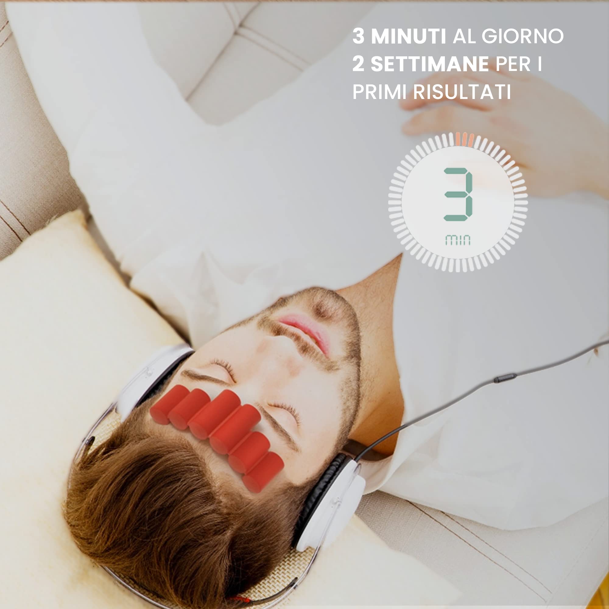 MIMIX, Solo, Peso Libero Facciale Brevettato per tonificare Viso e Collo - anallergico e adatto ad ogni tipo di pelle - ogni giorno programmi di allenamento in app
