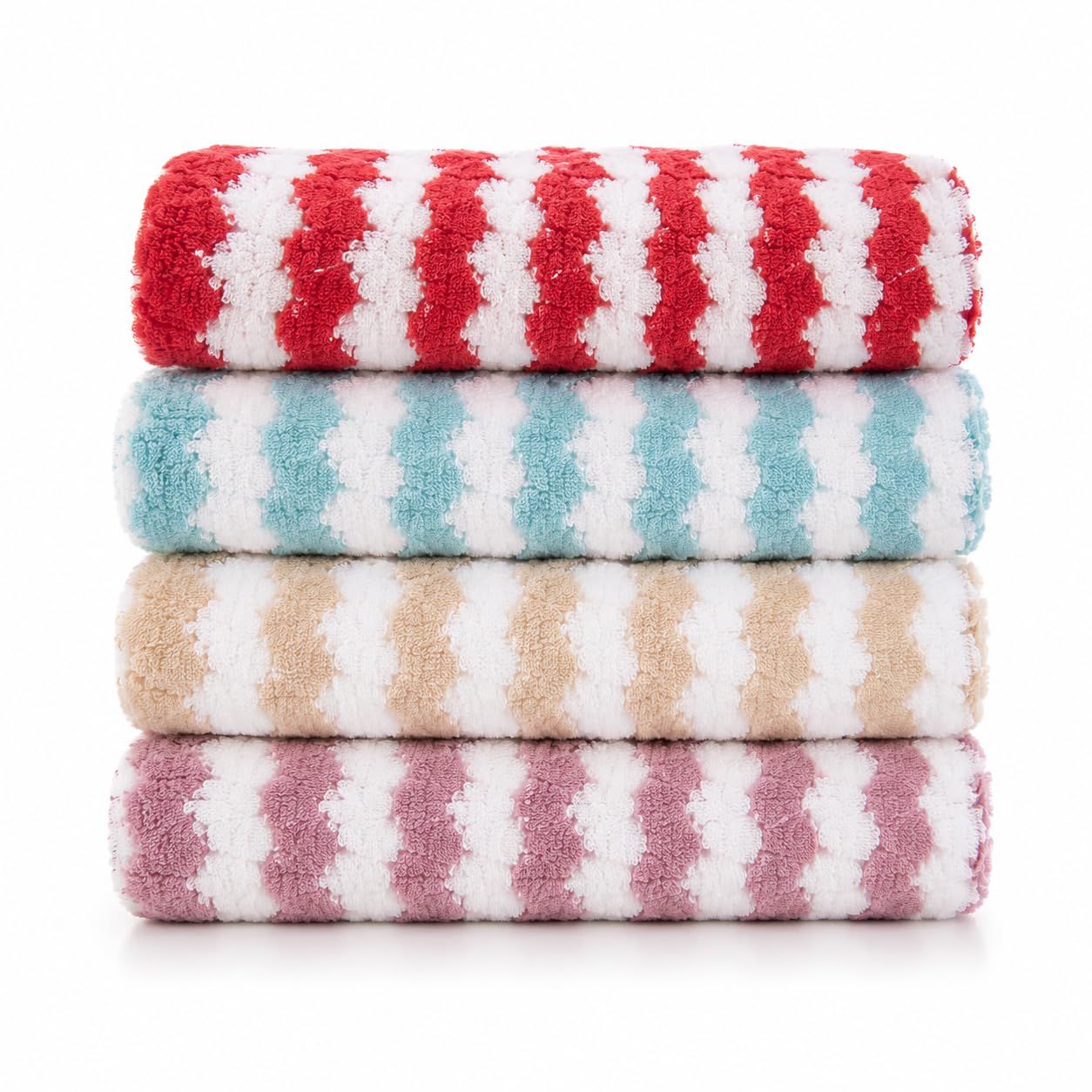 Microfiber Handkerchief Pack of 4 | 25 x 25 cm Multipurpose Hand Towels | Ultra Soft Quick Dry Highly Absorbent Face Towel, Kitchen Cleaning Cloth, Reusable Wash Cloth Women & Kids-image-17