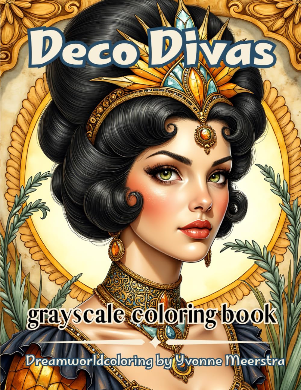 Deco Divas: A Glamorous Art Deco Coloring Experience for Dreamers and Creators