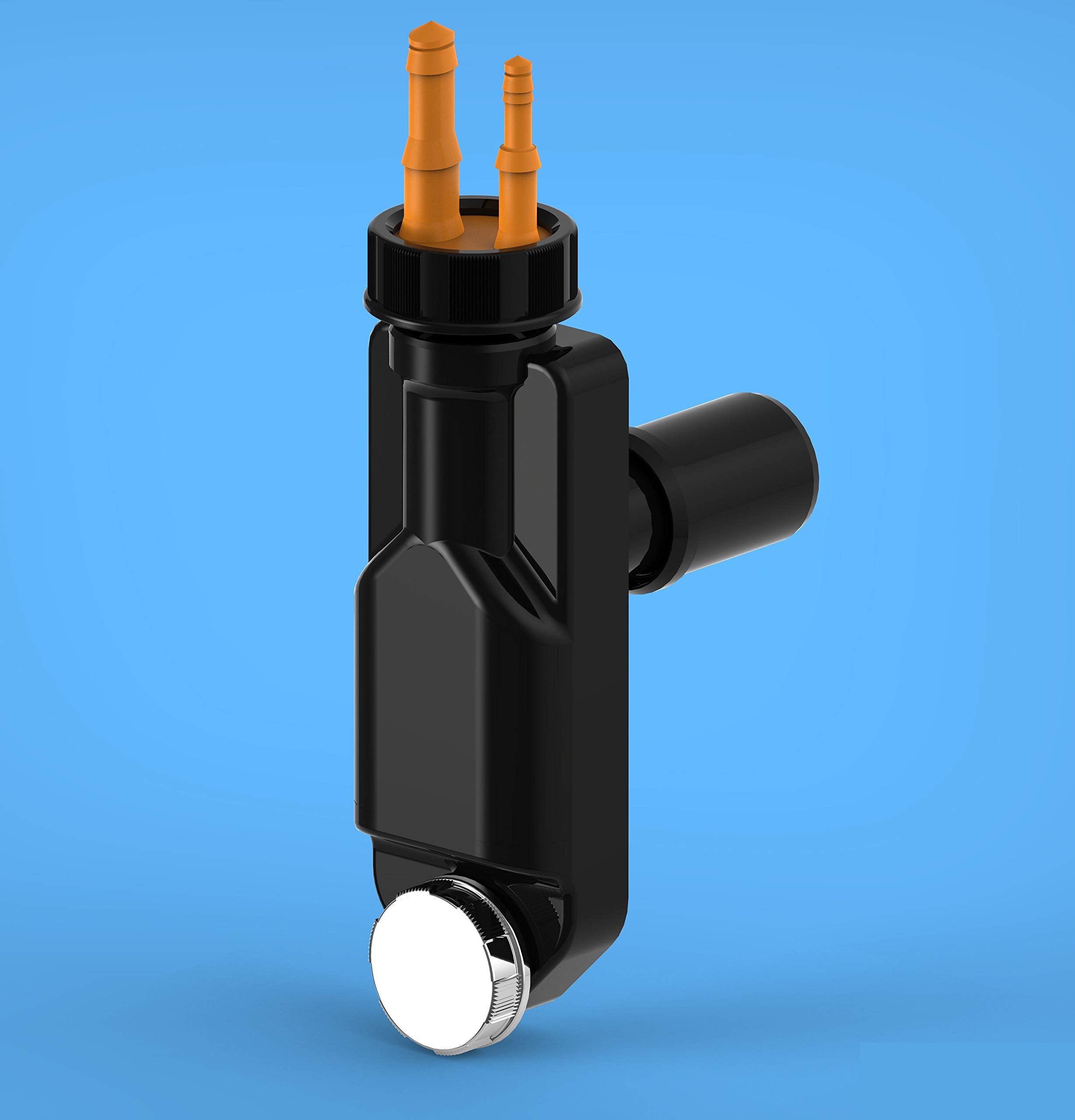LIRA A850002 Siphon pour machine à laver, noir