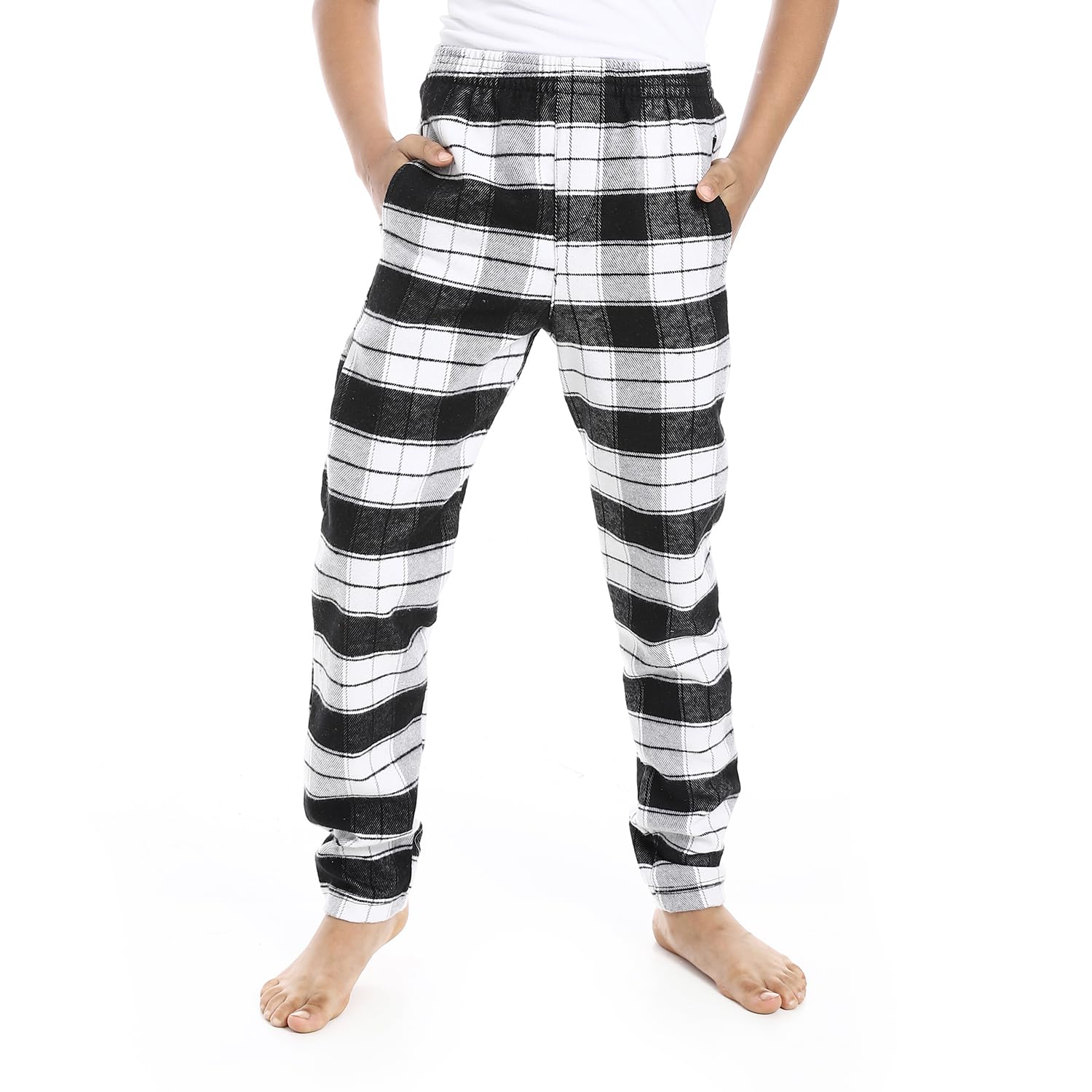 Boys 38W25B30311_Black & White Pants