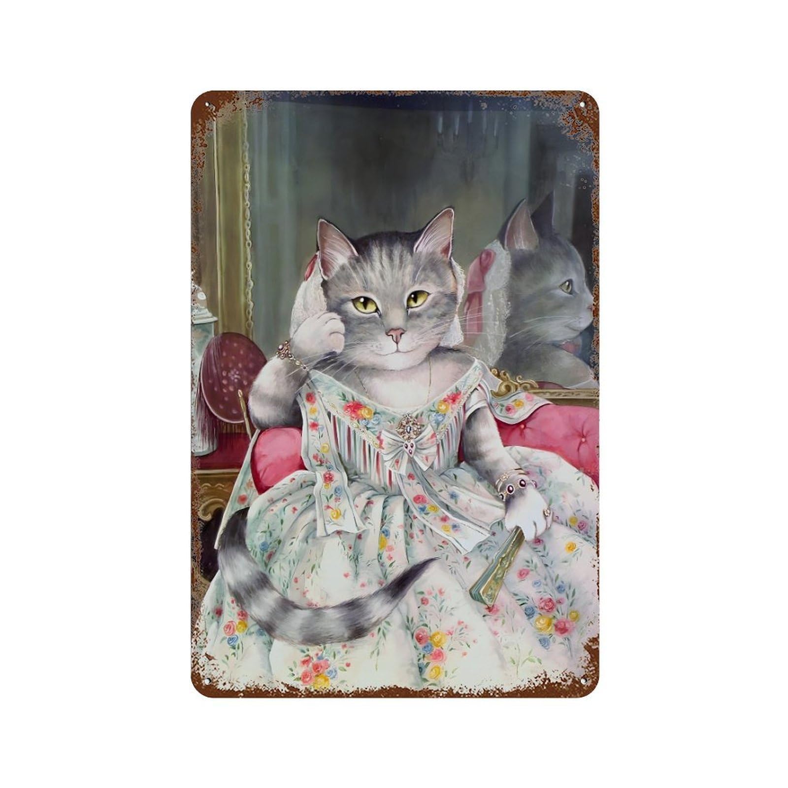 xiaoxiaoshen Susan Herbert Cat Artists (2) Wall Decor Art Metal Tin Poster Modern Home Decor Art Home Bar Shop Decorations Vintage Sign 30x20cm
