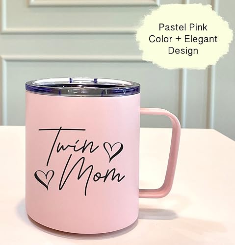 Miniatura 2 de Violet & Gale Regalos para mamá gemela: hermosa taza de café de 12 onzas para mamá de gemelos, regalo para madre de gemelos, regalos para bebés