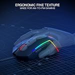 Redragon M616 RGB La souris du jeu 10000 DPI Souris optique filaire avec 6 Boutons programmables & 8 Modes rétroéclairés, supports logiciels DIY Boutons-clés