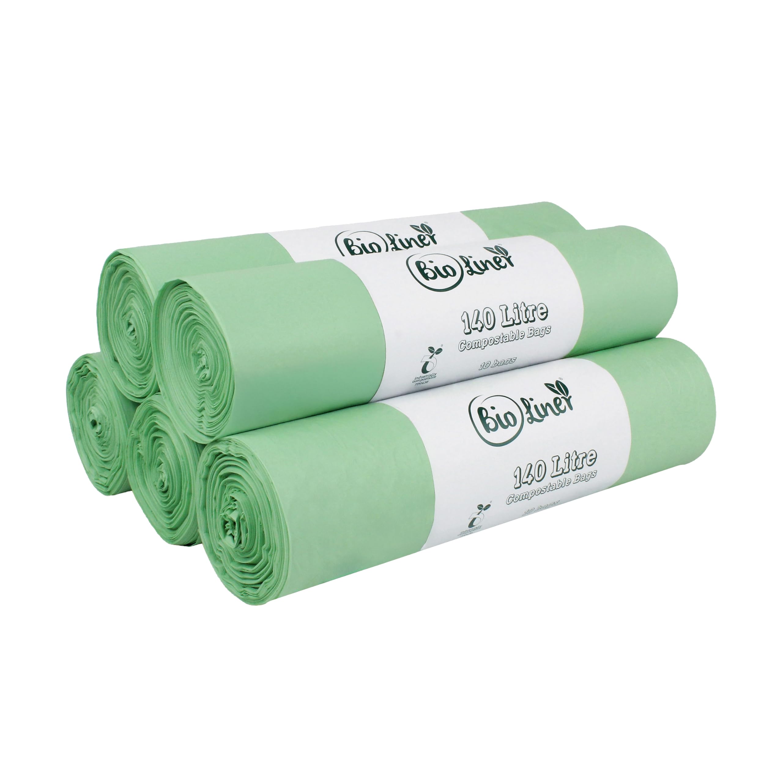 140 Litre Compost Bag Compostable Bin Liners (Small Wheelie Bins)5 Rolls from B&Q