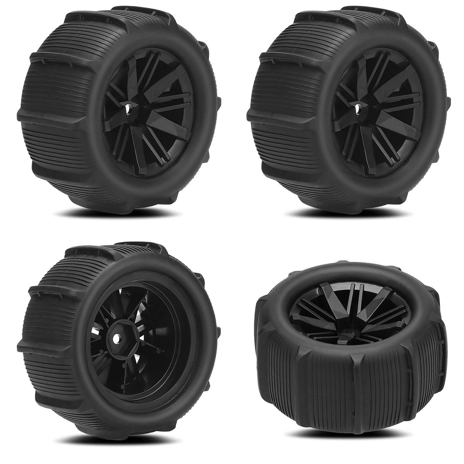 1/16 RC Tires, daitoku RC Paddles Buggy Tires 12mm Hex Hub RC Car Beach Tires for SCY MJX HBX H16 16889 16890 16890A H16E H16BM H16GT H16DR HB17
