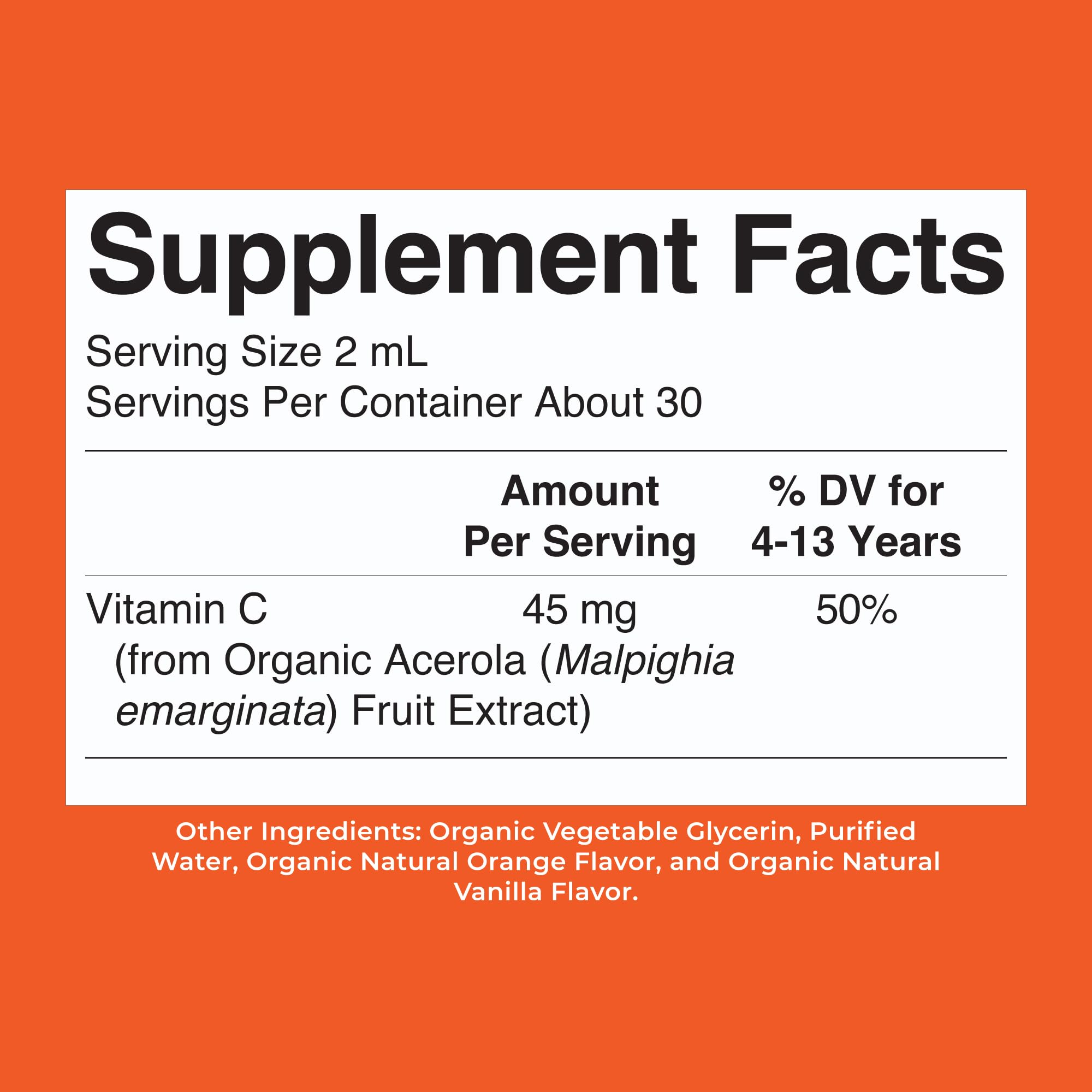 MARYRUTH'S USDA Organic Kids Vitamin C Liquid Drops, Orange Vanilla, 2 oz — Amazon image 10