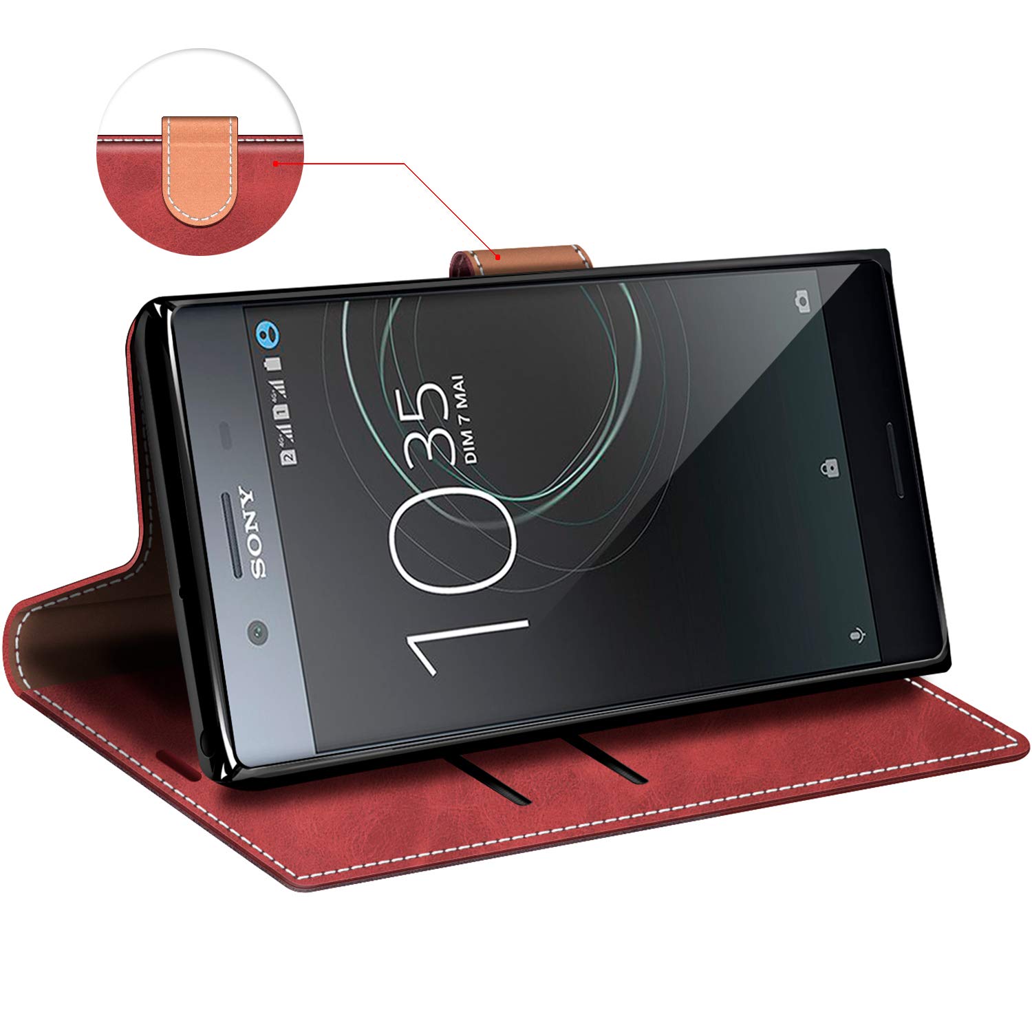 MOBESV Custodia per Sony Xperia Z5 Cover a Libro Magnetica