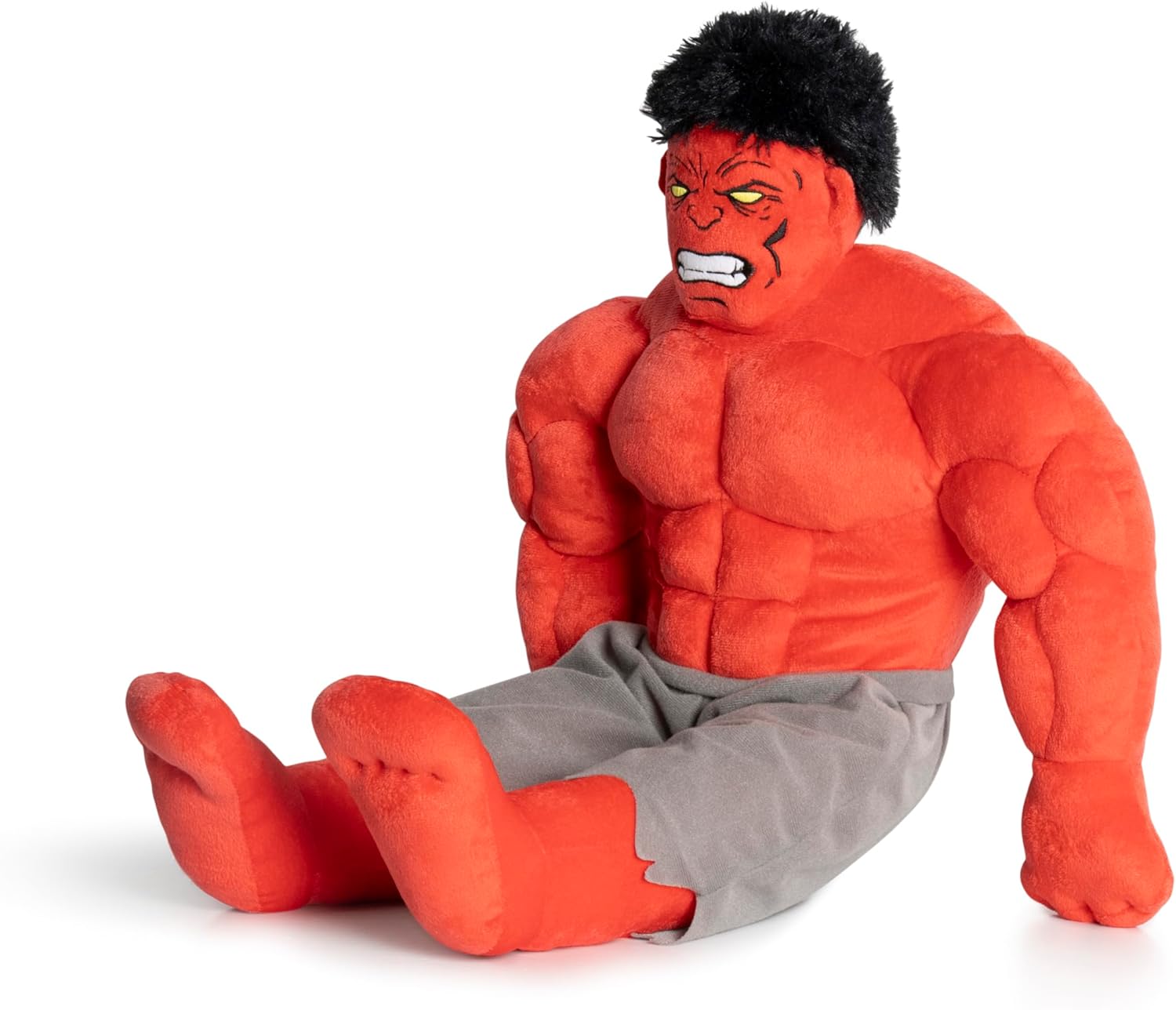 Jay Franco Kids Plush Light Up Pillow Buddy - Ultra-Soft Stuffed Cushion for Playroom & Bedding with LED Lights, Red - Marvel Red Hulk, 23 Inches - Image 3