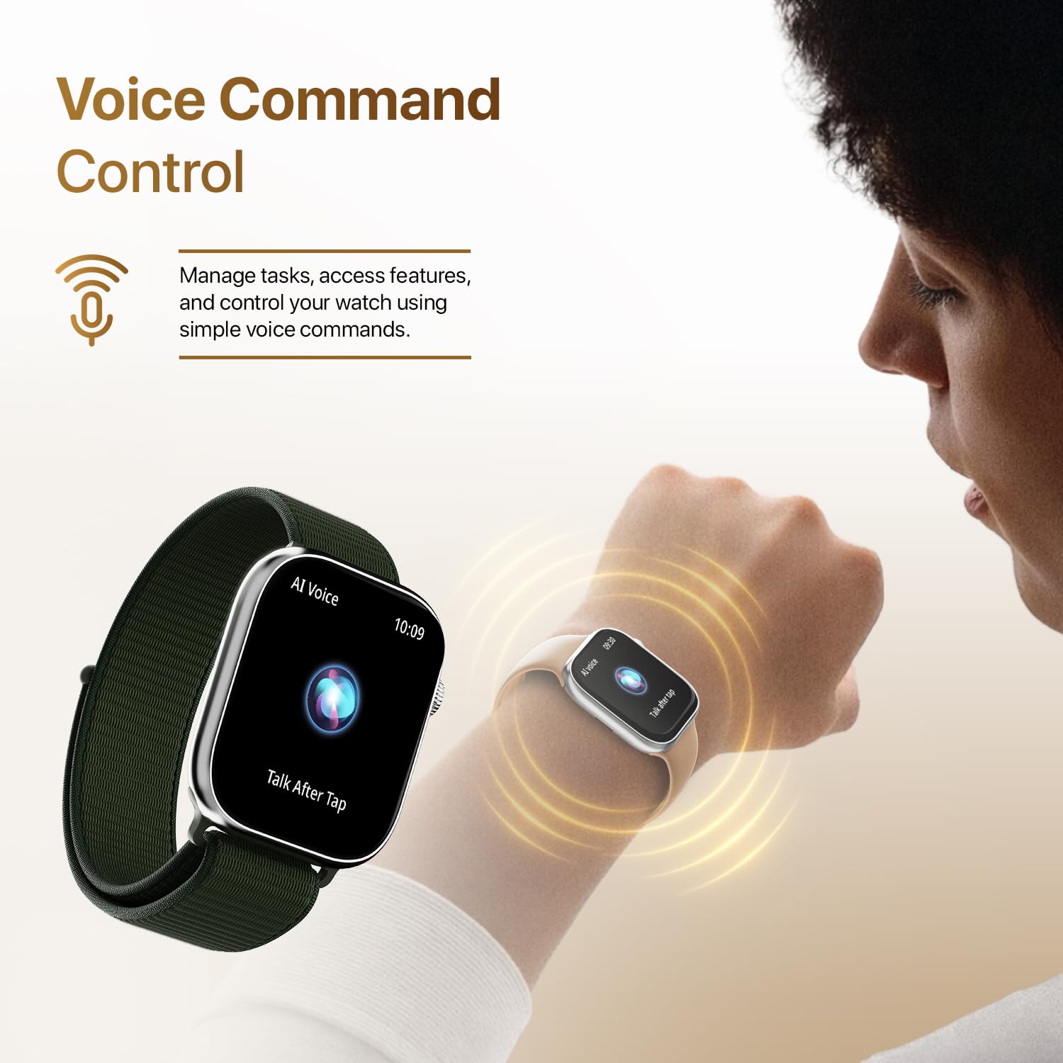 Fire-Boltt Ninja X Ring Smart Watch with 1.96” Large Display, Bluetooth Calling, Wireless Charging, AI Voice Assistant, 500+ Watch Faces, Health Suite, Smart Watch for Man & Woman — Amazon image 10