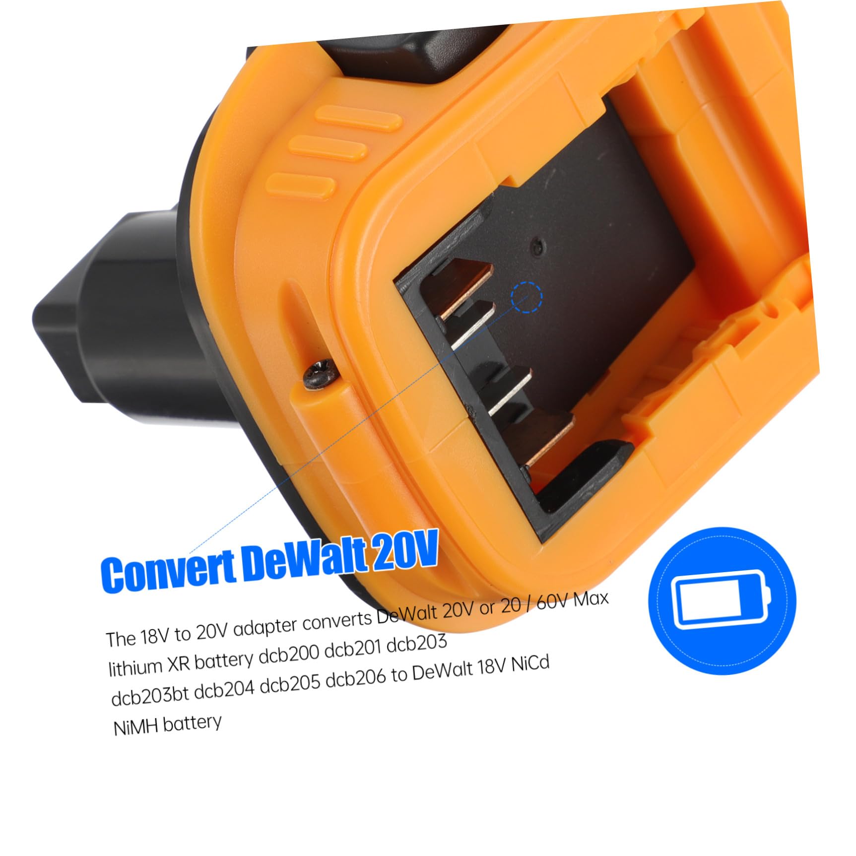 Uonlytech 2 Unidades Adaptador de Batería de Iones de Litio Convertidor de Potencia para Herramientas Eléctricas