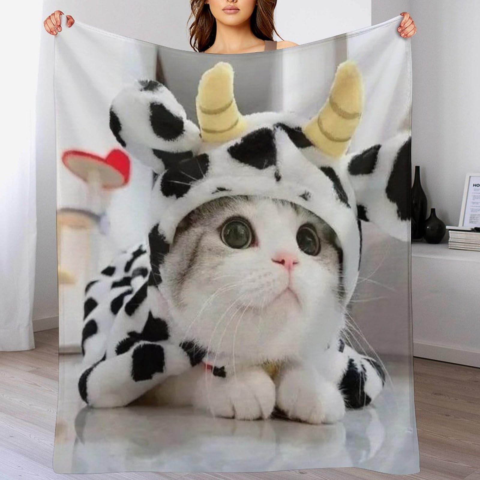 Manta de franela mullida para tardes de sofá y descanso en cama