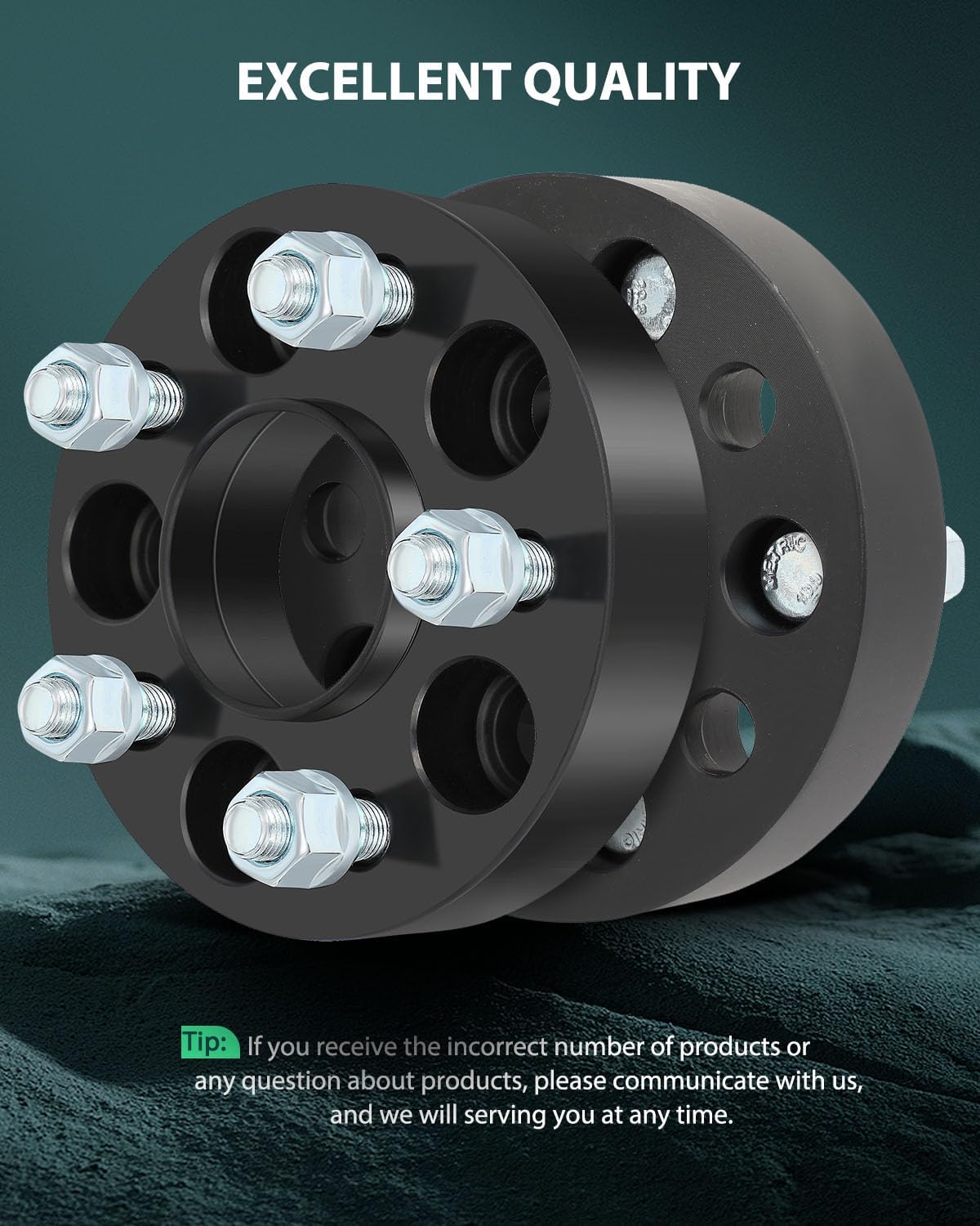 SCITOO 4Pcs Wheel Spacers 1.25 inch 5x108 Bore 63.4mm Studs 12x1.5 5 Lug Wheel Spacers Adapters Fit for for Ford Escape for Ford Fusion for Ford Bronco Sport for Ford Transit Connect