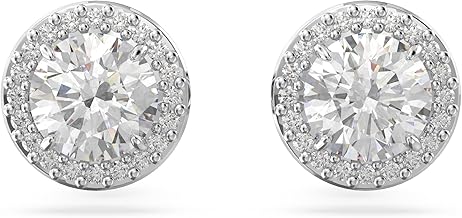 Swarovski Una Angelic Earrings Collection, Rhodium Plating, Zirconia, Cubic Zirconia