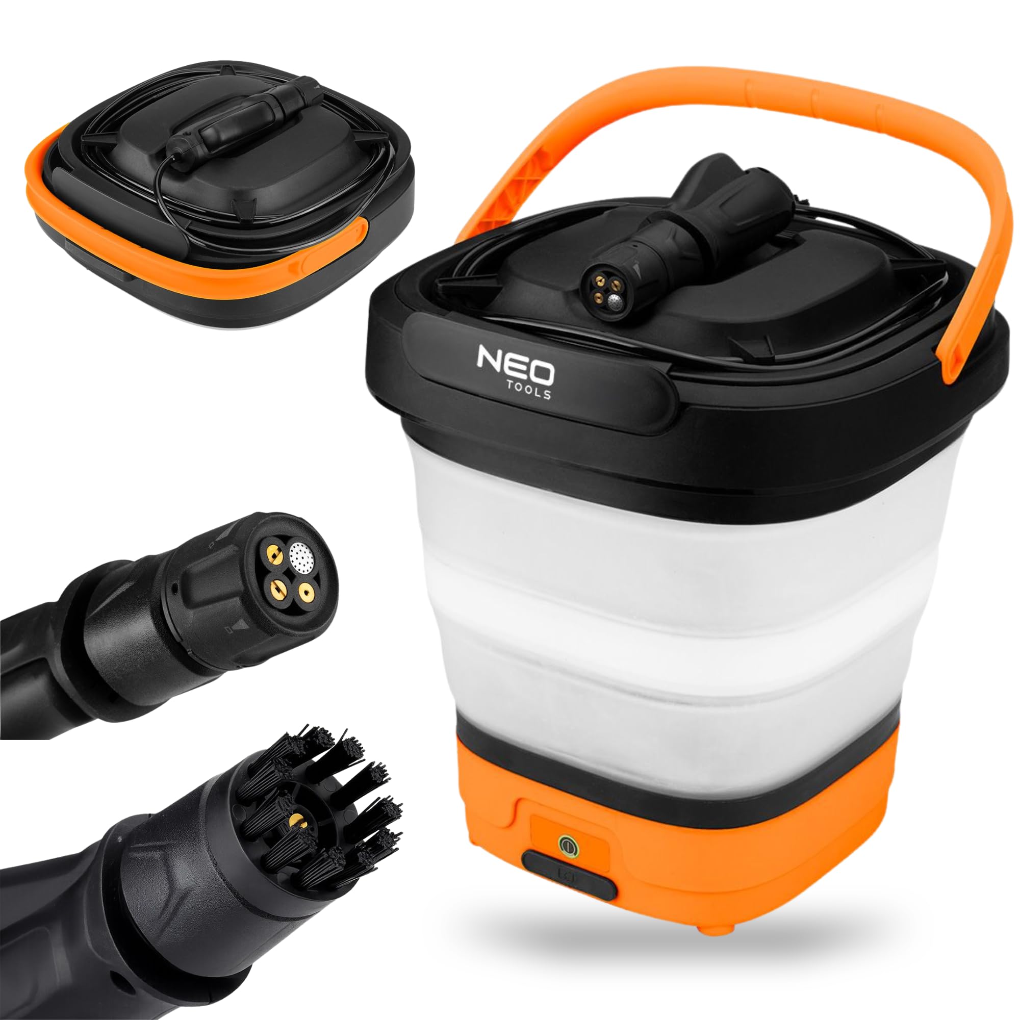 NEO TOOLS Druckreiniger Tragbarer Hochdruckreiniger mit 12L Wassertank