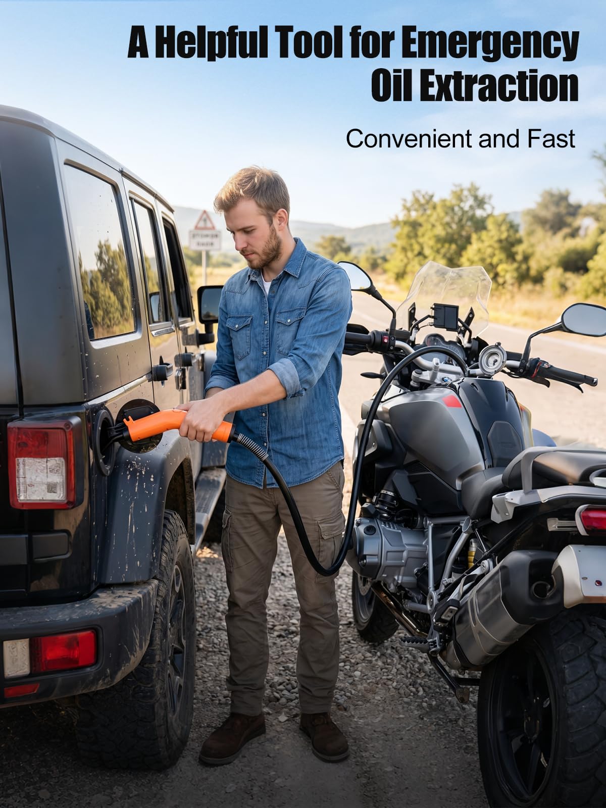 Pompa di trasferimento del carburante, ricaricabile tramite USB, pompa di aspirazione elettrica | Pompa per benzina, diesel e acqua, portatile, a prova di perdite, con tubo, pompa di trasferimento dell'olio ultra veloce