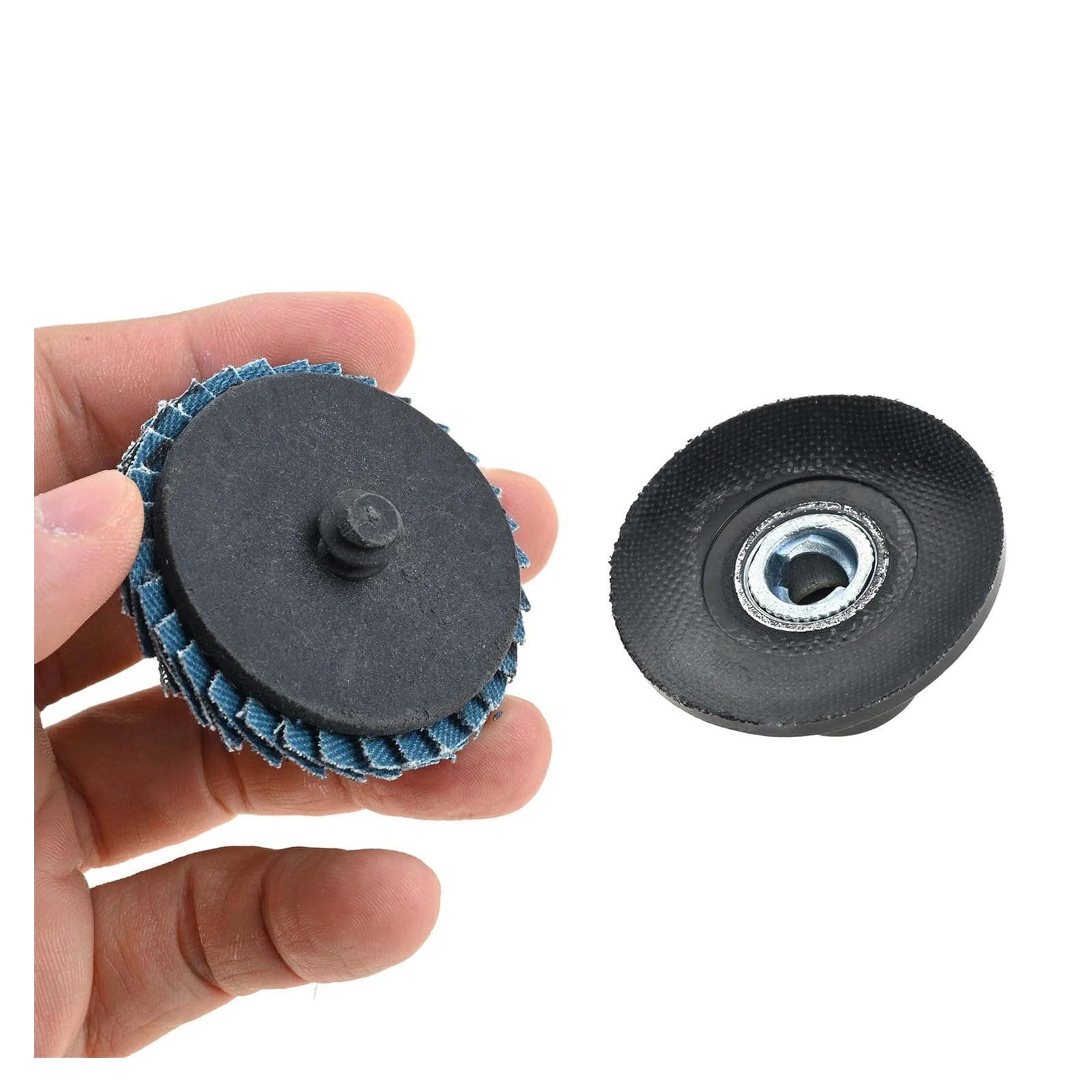 48 pezzi 40 60 80 120 per grana 2 "disco lamellare e 1/4" supporto per cuscinetto con gambo mole trapano smerigliatrice levigatura lucidatura metallo legno plastica