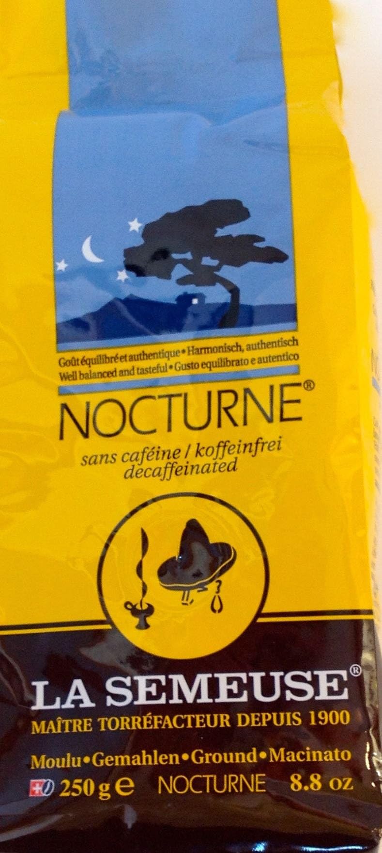 La Semeuse Nocturne Decaffeinated Coffee, 8.8 oz.