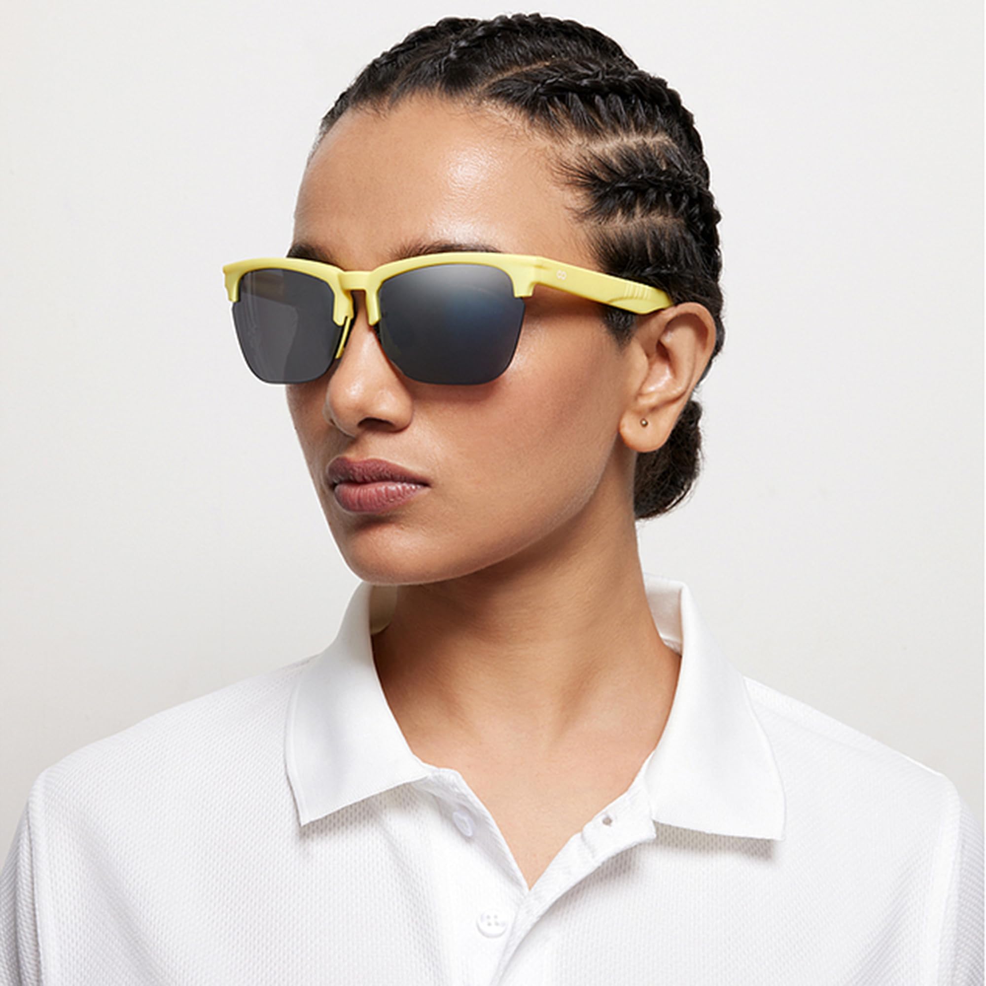 Lenskart Boost Gafas de sol deportivas | Medio borde | 100% protección UV | Gafas de sol para hombres y mujeres | Grande (138 mm y superior) | LKB S15376