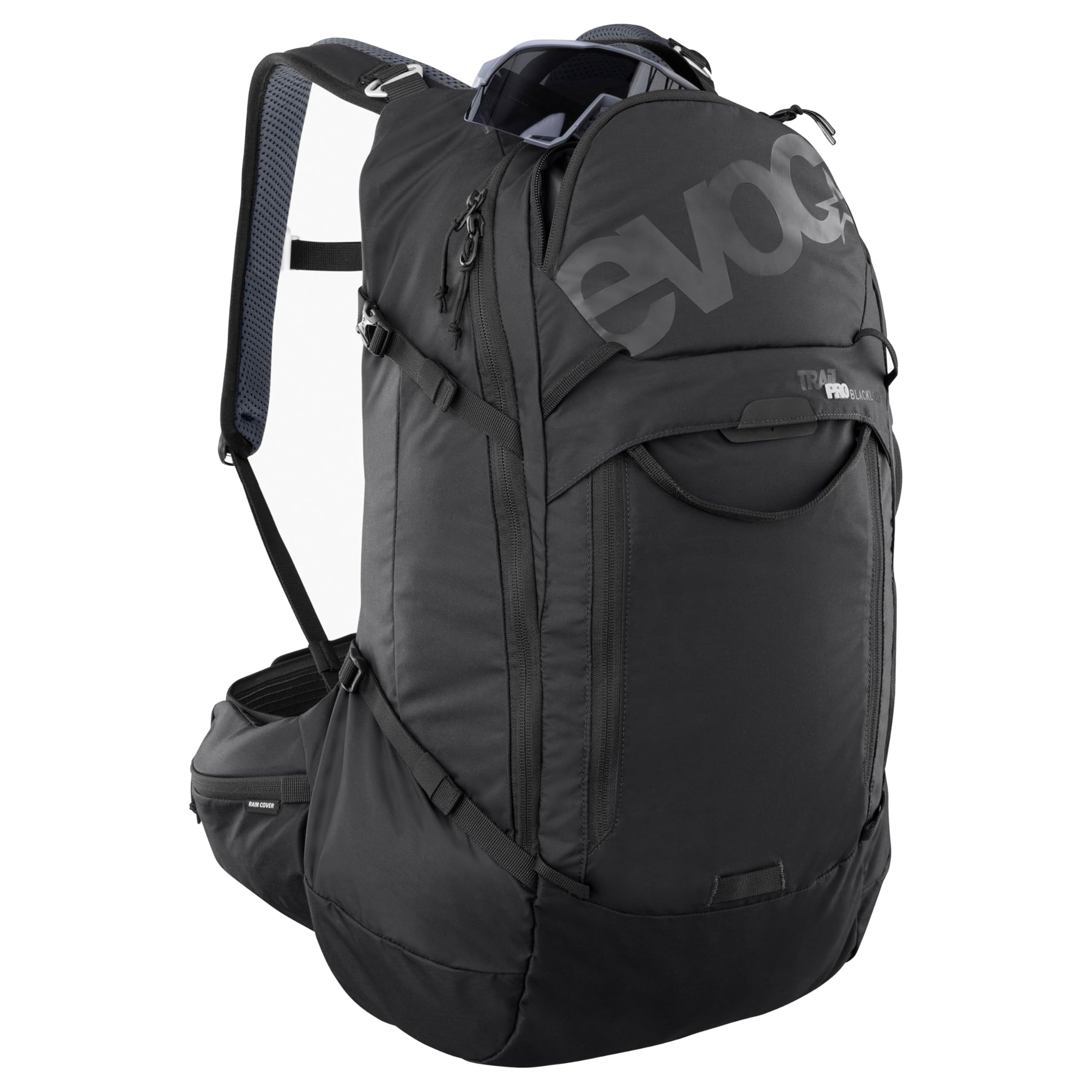 EVOC TRAIL PRO BLACKLINE 26 Sac à dos protecteur (sac à dos léger avec protection dorsale, compartiment pour poche à eau inclus, ajustement optimal)