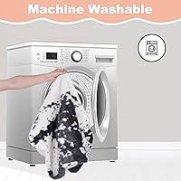 Vista 5 de Bedfolks Cama de Perrera de Felpa Impermeable para Perros, Funda Extraíble Lavable, Almohadilla de Piel Sintética para Perros y Gatos Pequeños, Negro