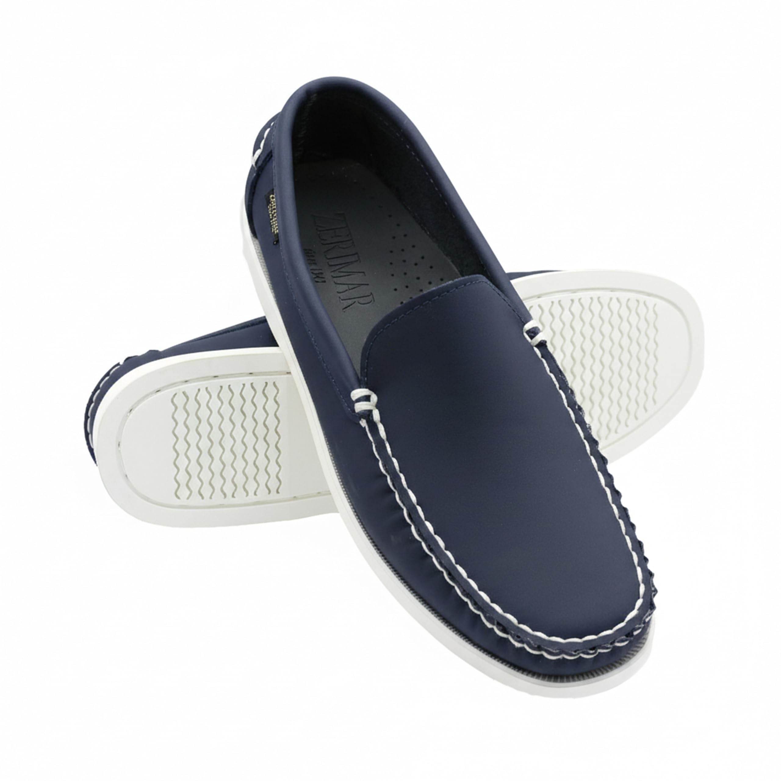 Zerimar Mocasín Náutico para Hombre de Piel Genuina, Calzado Casual Elegante y Ligero para Uso Diario o Formal, Zapato Comodo y Suave con Diseño Moderno y Resistente