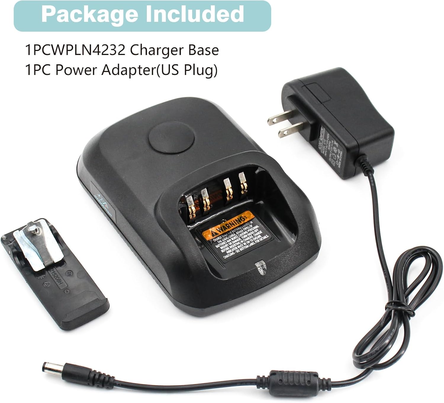 WPLN4232 WPLN4226A Single Unit Charger Compatible with Motorola XPR7550 XPR6550 XPR6350 XPR3500 XPR3300e XPR7350e XPR7550e XPR7580e APX900 Radio Battery PMNN4077 PMNN4406 NNTN8129 Charger（NO-IMPRES） - Image 7