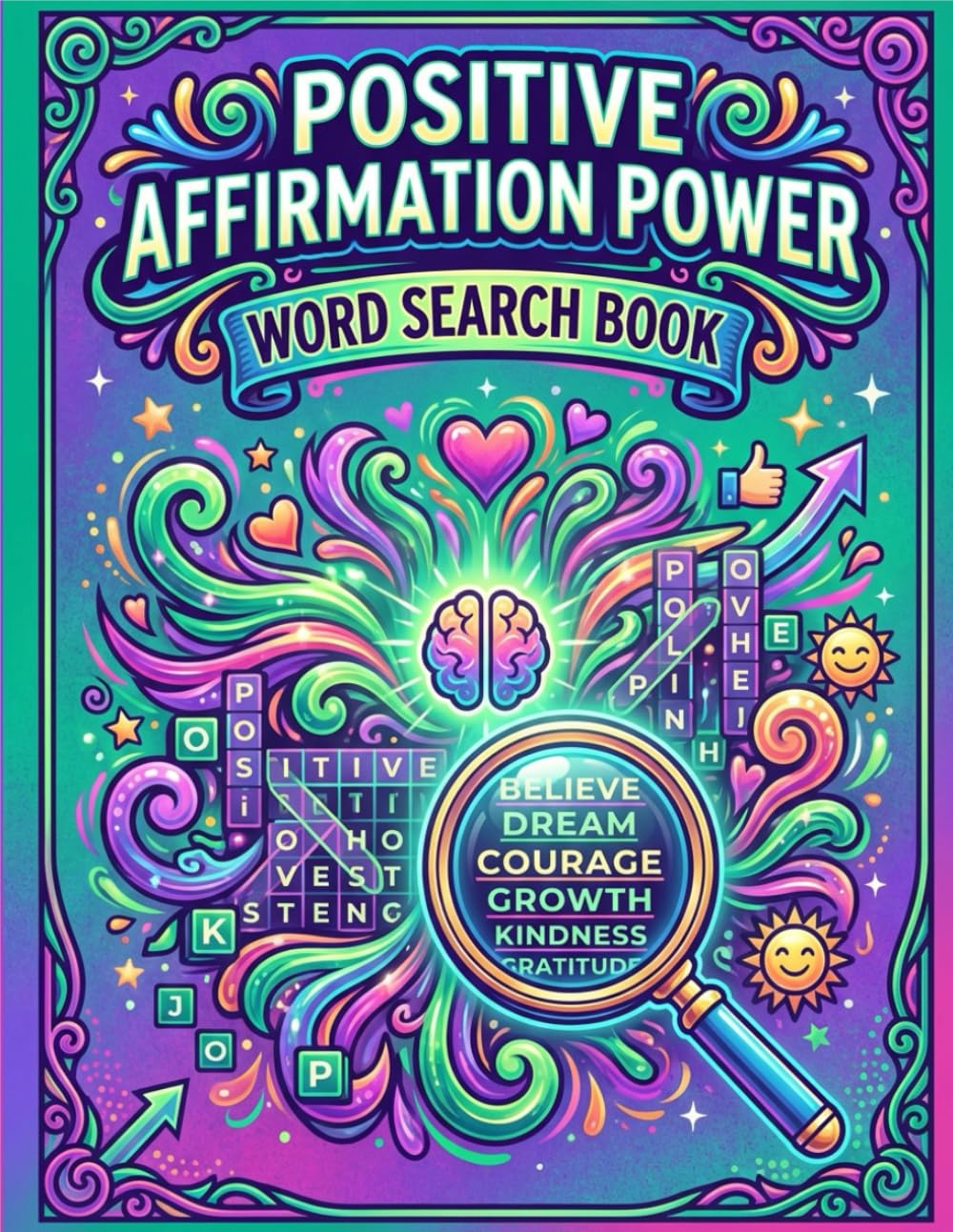 Positive Affirmation Power WordSearchBook