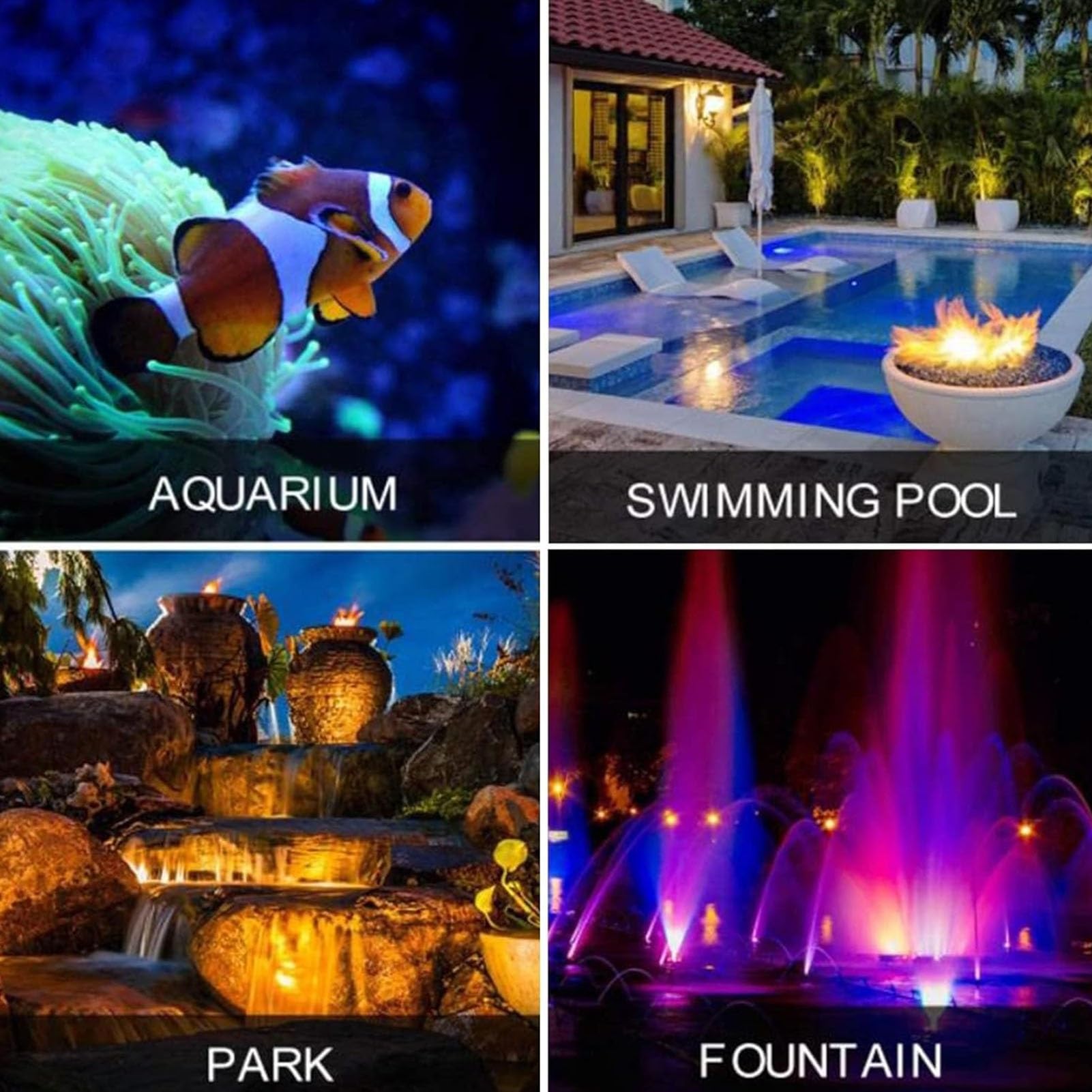 Luces De Paisaje Submarino - Foco LED Piscina, Foco Sumergible IP68, Foco Sumergible LED Con Cambio De Color RGB, Para Jardín, Focos De Piscina, Con Mando A Distancia ( Color : 24V , Size : 24w )