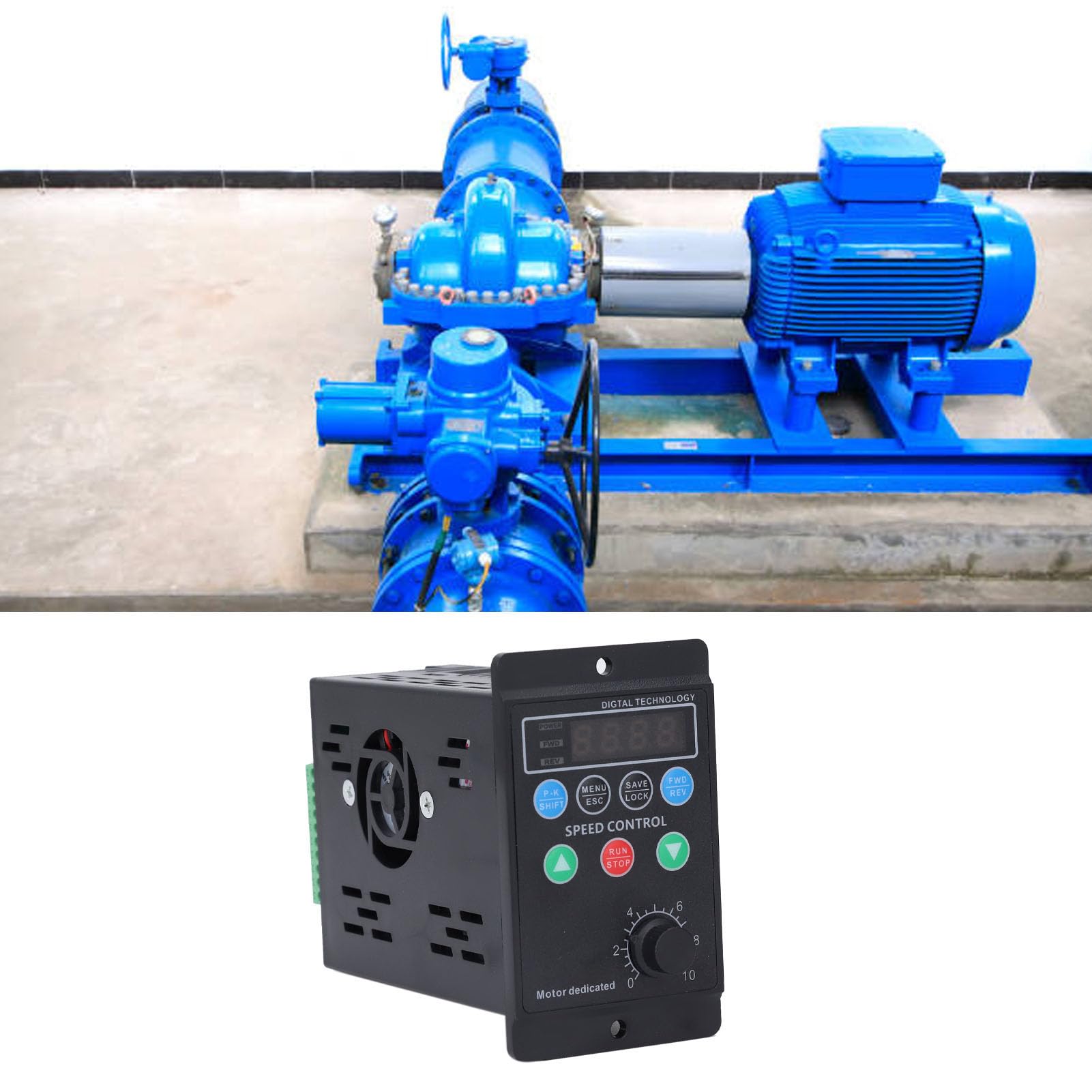 Unidad de Frecuencia Variable Inversor de Control de Velocidad de Motor Trifásico de Alta Eficiencia para Aplicaciones de Ahorro de Energía 400W 2A