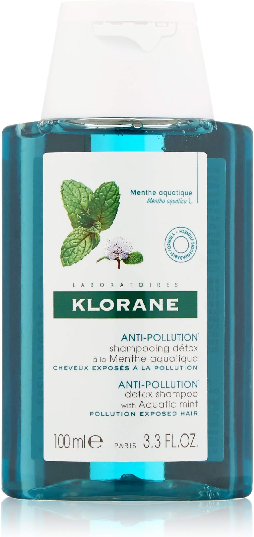 Klorane - Detox Shampoo with Aquatic Mint for Dull Hair - Purifies, Protects & Invigorates Hair - Visibly Increases Shine