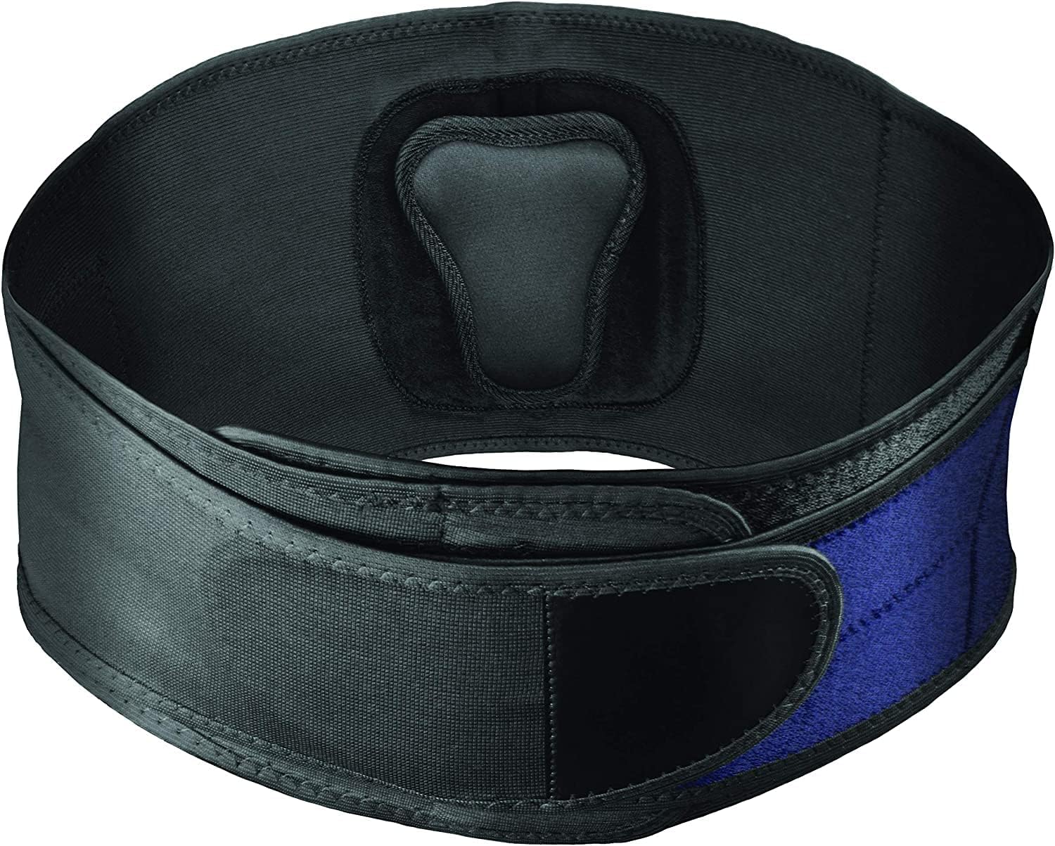 Mueller 8" - 50" Waist Regular Lumbar Back Brace with Lumbar Pad, Black