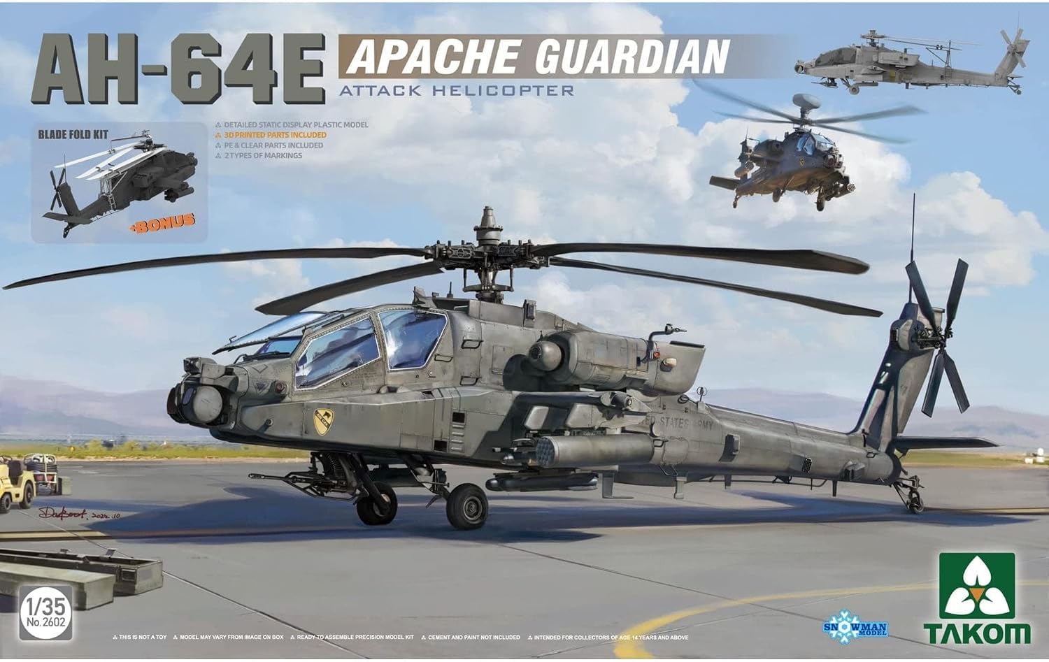 世界のE TAKOM 1/35 AH-64E アパッチ Amazon | タコム 1/35 アメリカ陸軍 AH-64E アパッチ・ガーディアン