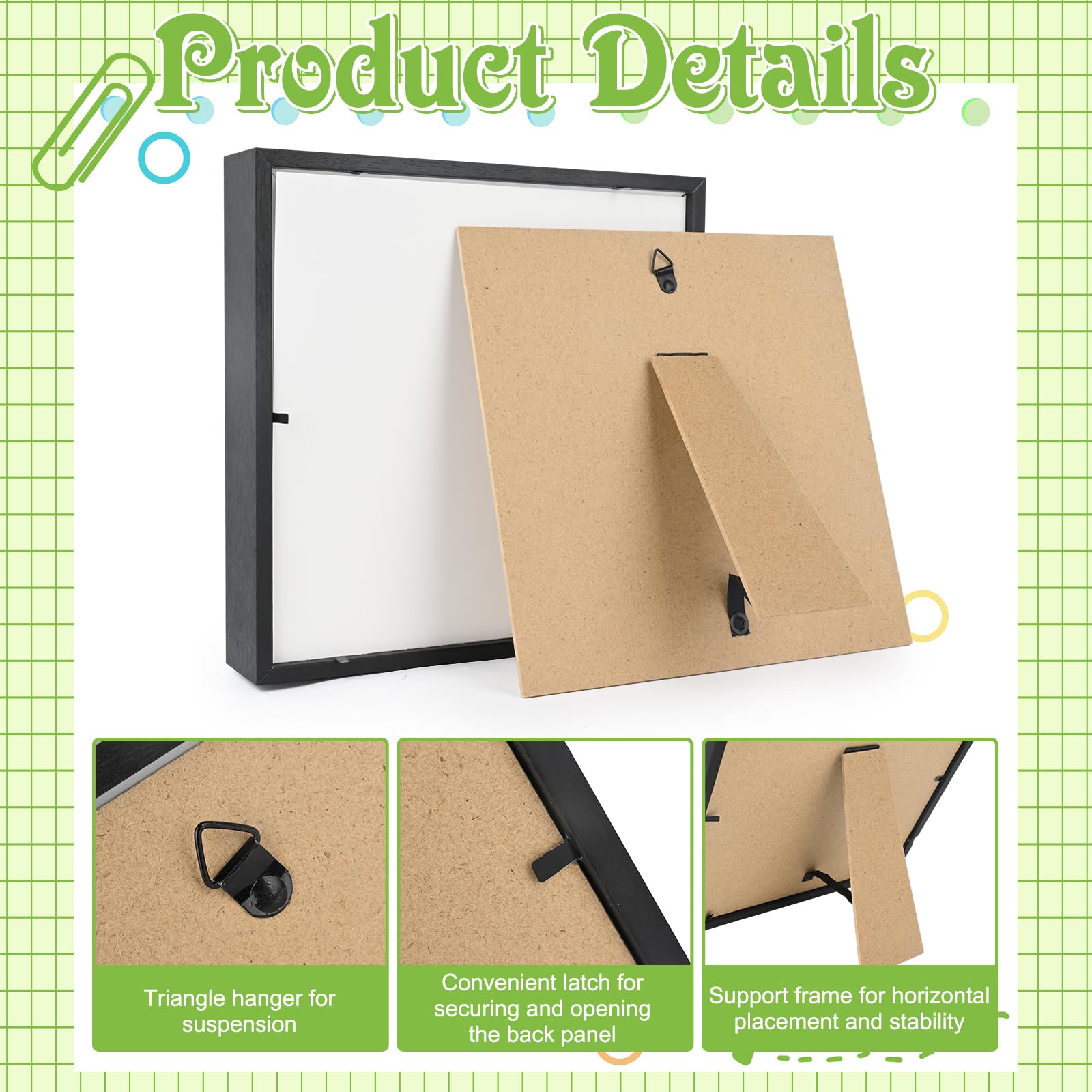 Marco Profundidad Marco 3D Con Flores Secas DIY - Caja De Sombras Para Fotos Y Manualidades, Regalo Original Marcos 3d Para Fotos