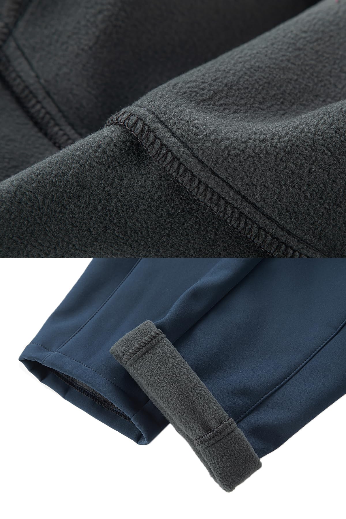 CAMLAKEE Wasserdichte Wanderhose für Kinder, Jungen, Mädchen, warm, Winter, mit Fleece gefüttert, Outdoor-Skihose