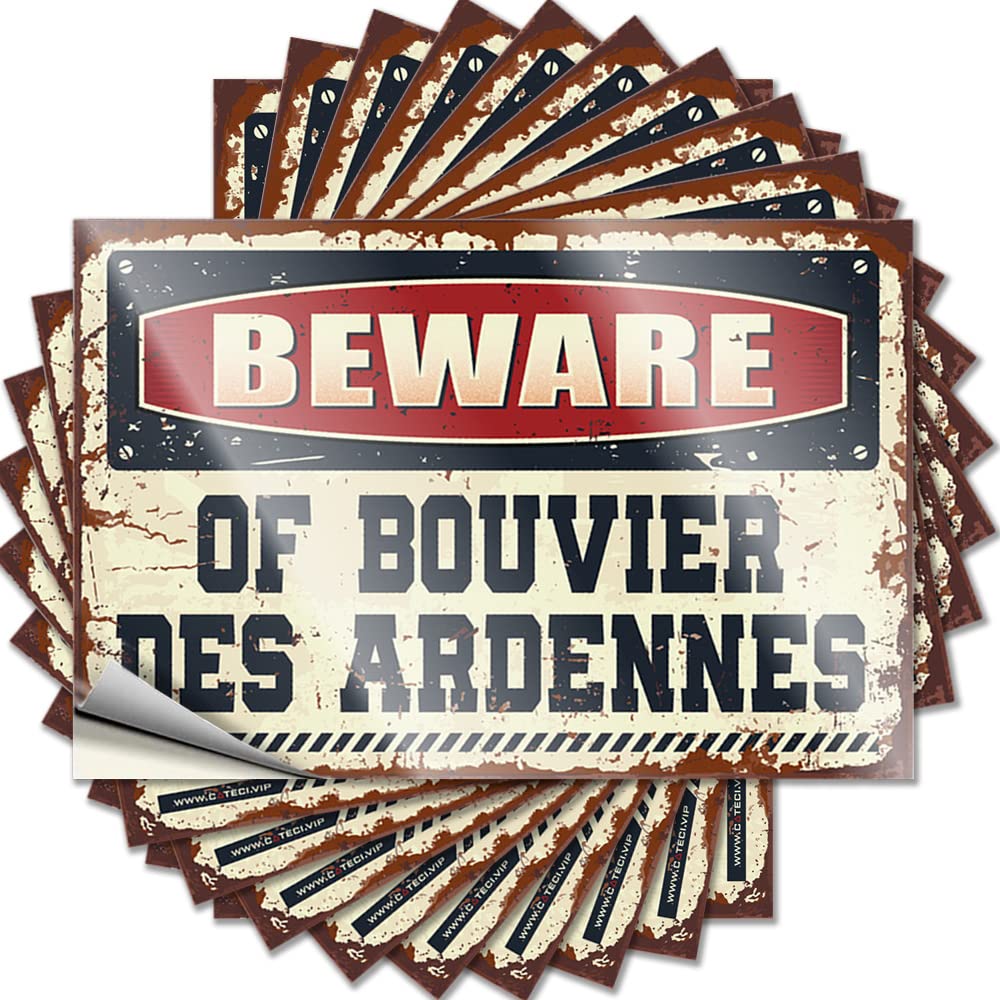 Bedroom Decorations Decals - Sweet Dry Bottle Beware of Bouvier Des Ardennes(6X9CM)