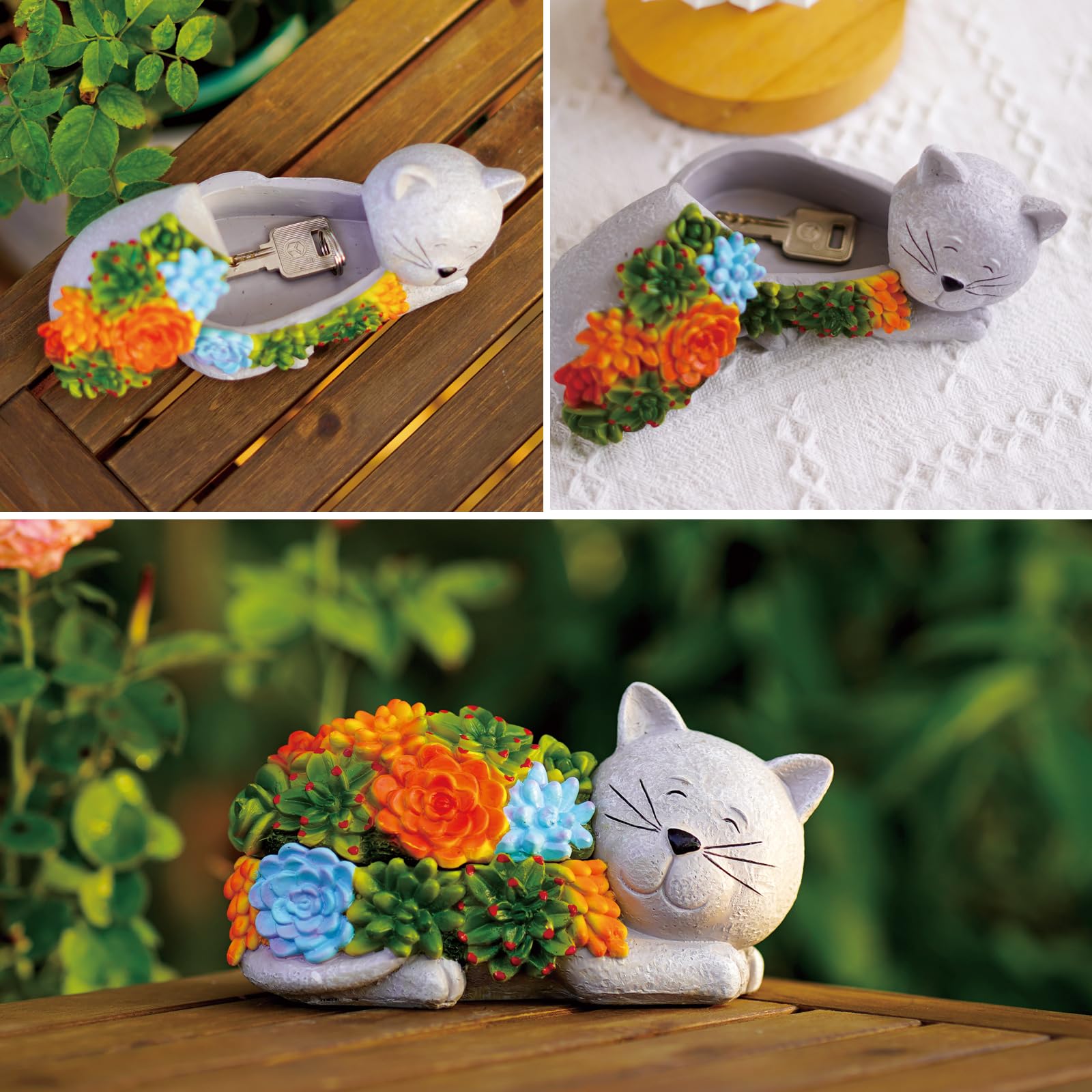 Amazon.com: Philodwell Cat Hide a Key Rock: Garden Indoor