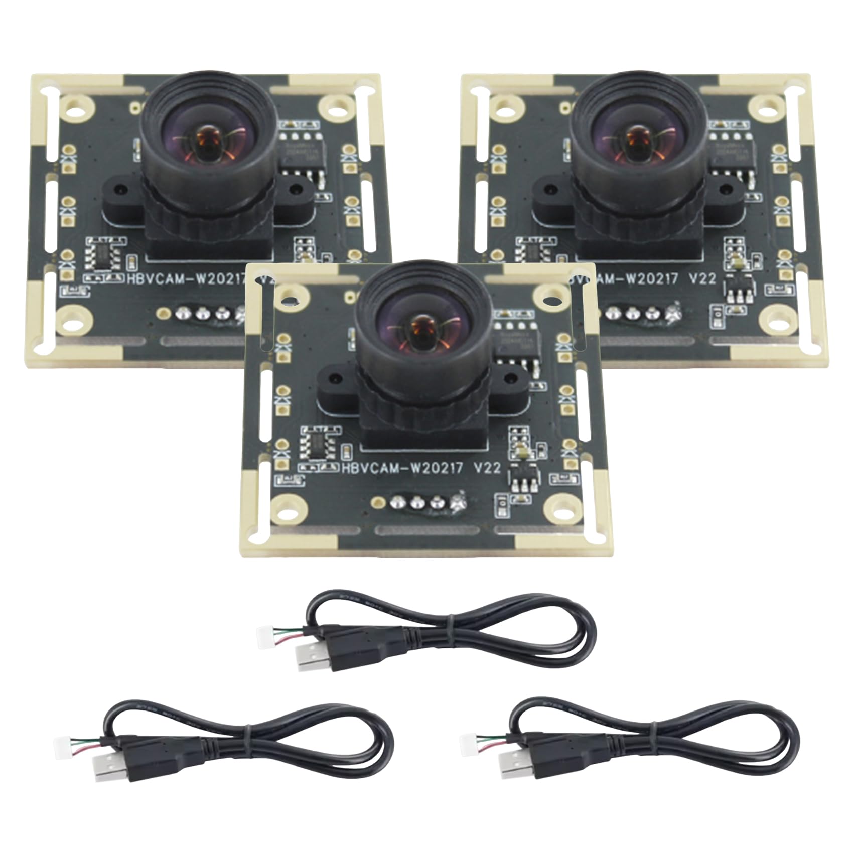 Modulo fotocamera 3 pezzi 100 gradi OV9732, 2 m, 1280 x 720, 30 Fps, per fai da te Autodarts.Io, unità USB gratuita